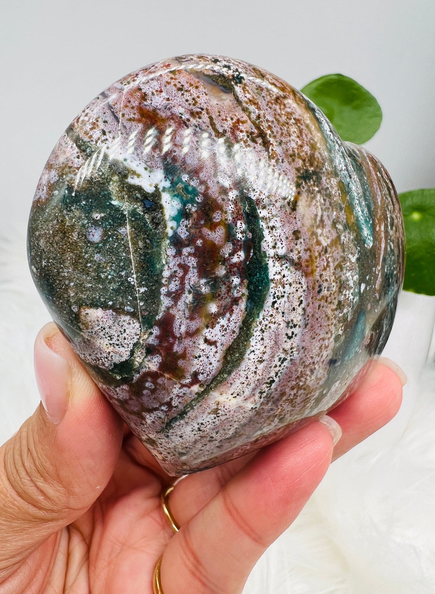 Ocean Jasper Heart