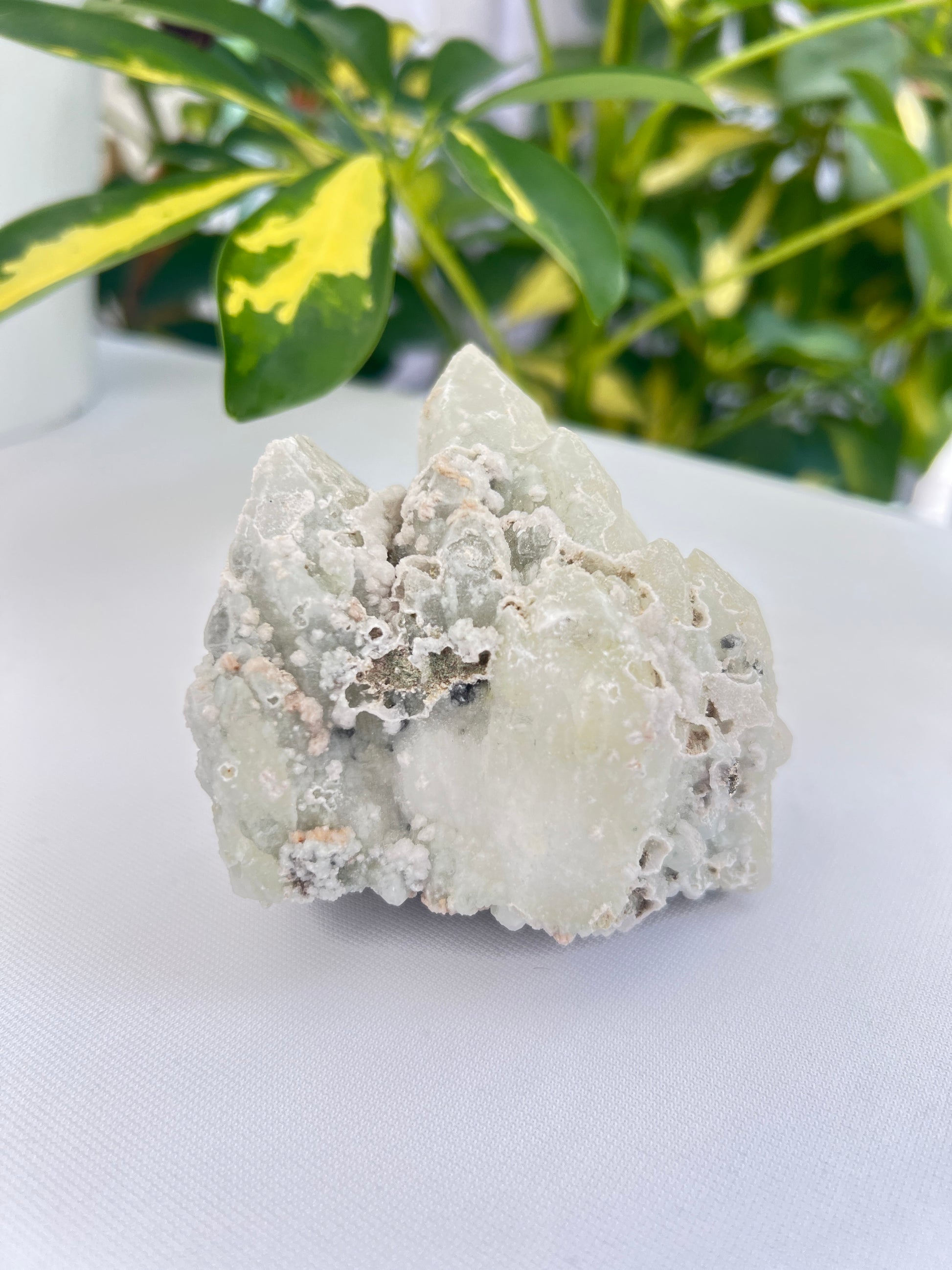 Chlorite Quartz, Pyrite and Calcite Cluster