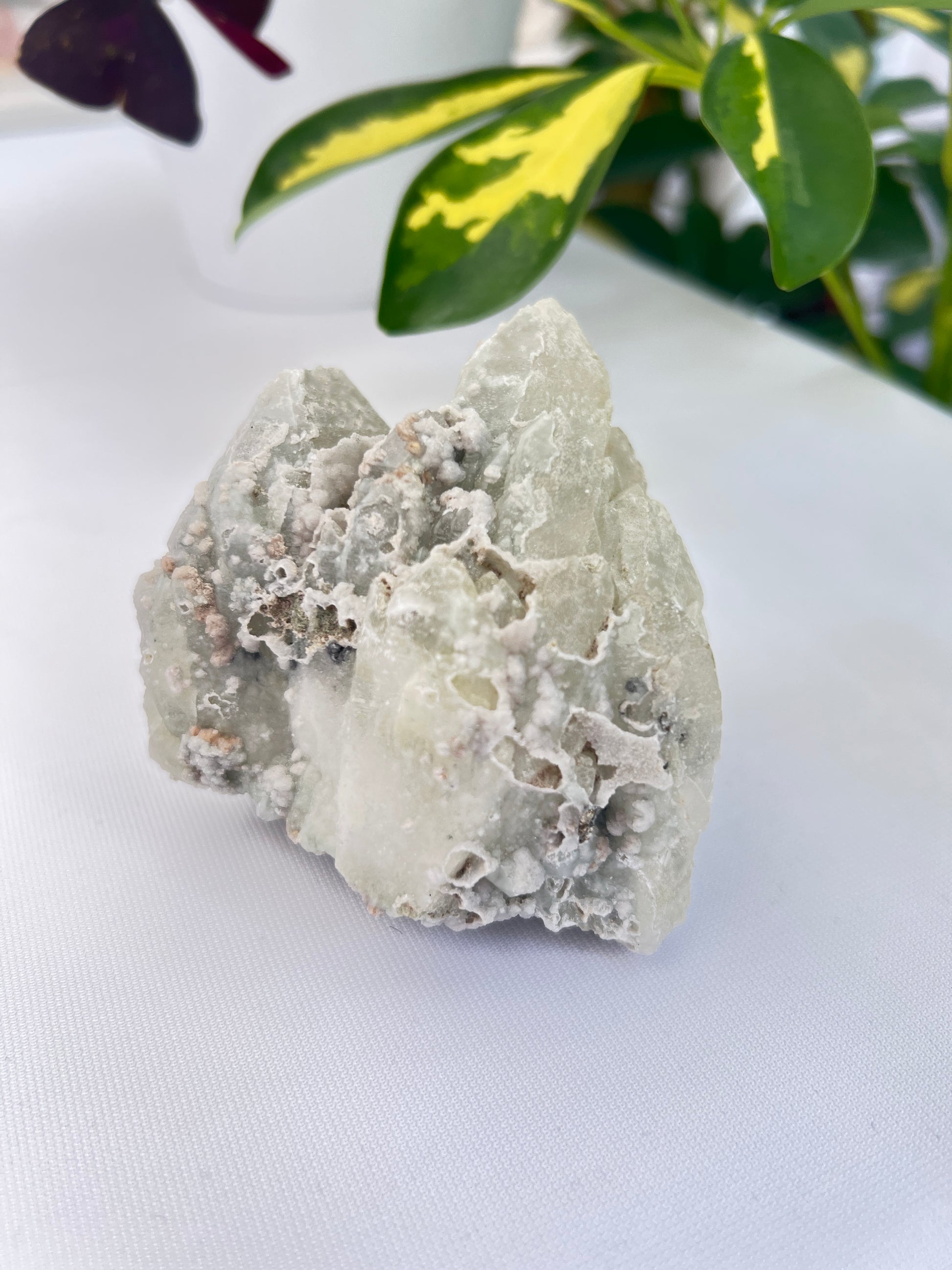 Chlorite Quartz, Pyrite and Calcite Cluster