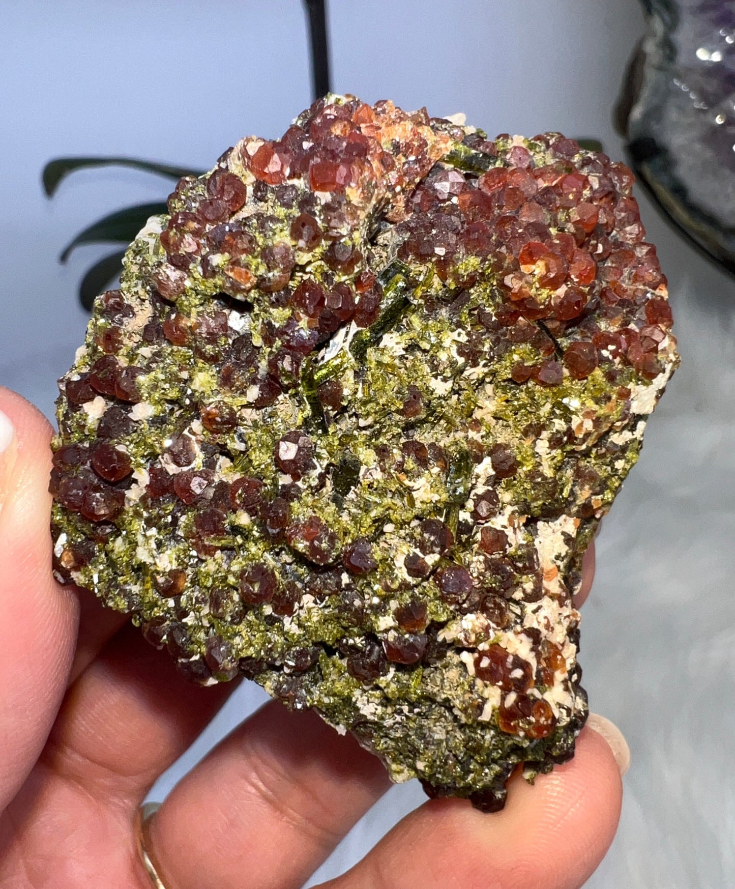 Spessartine Garnet and Epidote