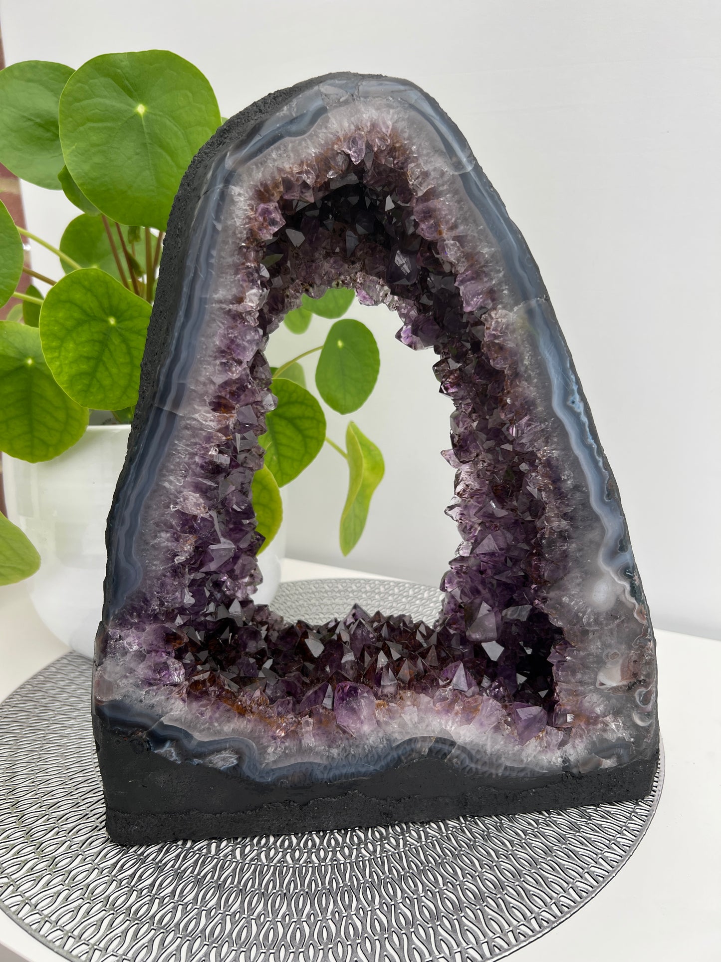 Amethyst Church with Cacoxenite