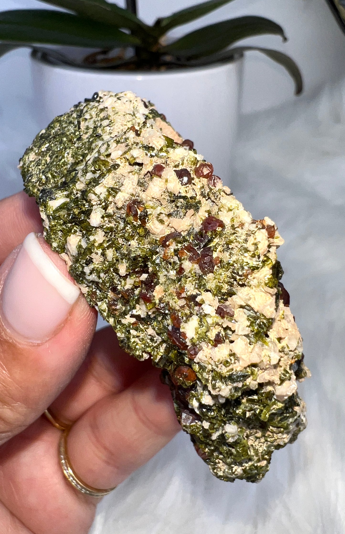 Spessartine Garnet and Epidote