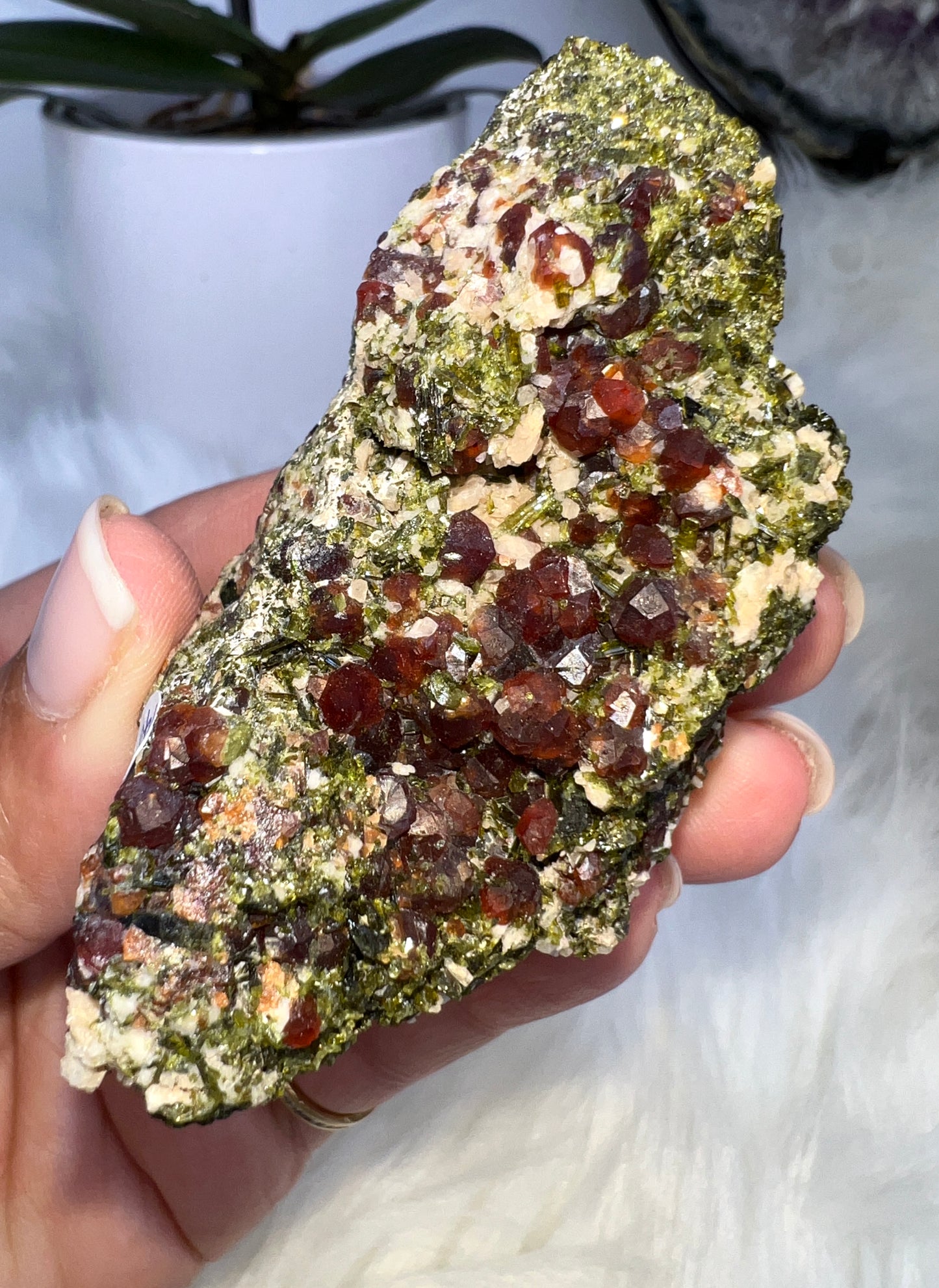 Spessartine Garnet and Epidote