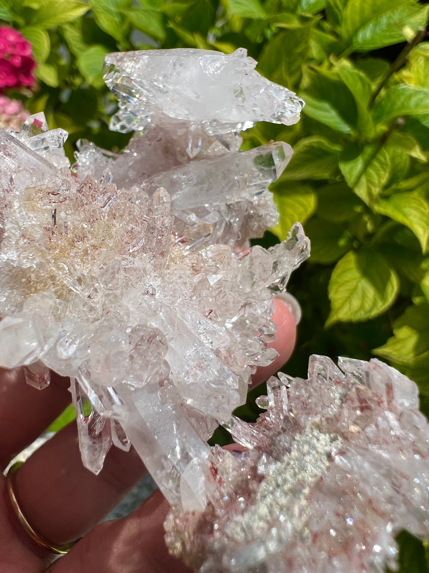 Pink Columbian Lemurian Cluster