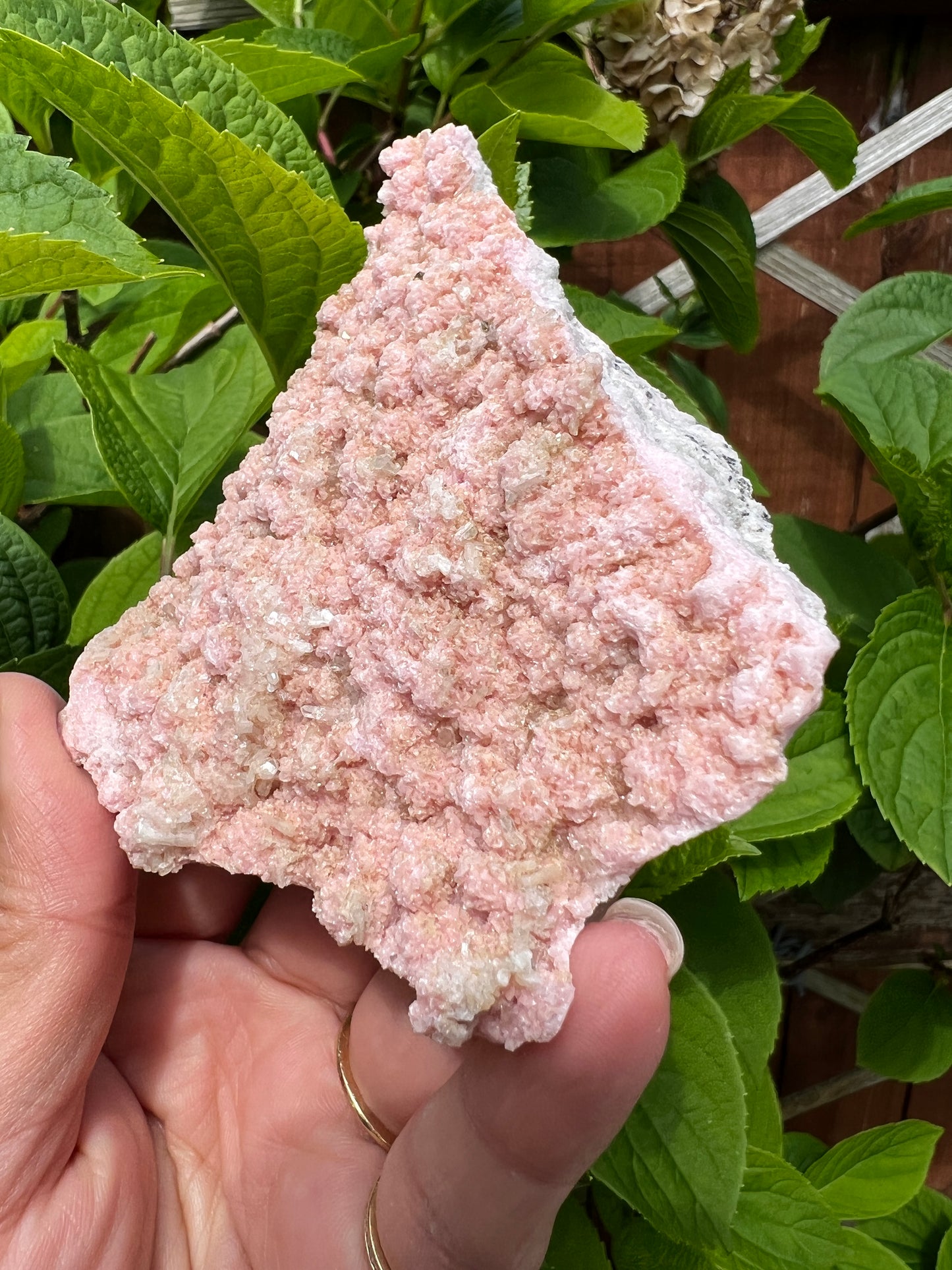 Rhodochrosite with Stilbite