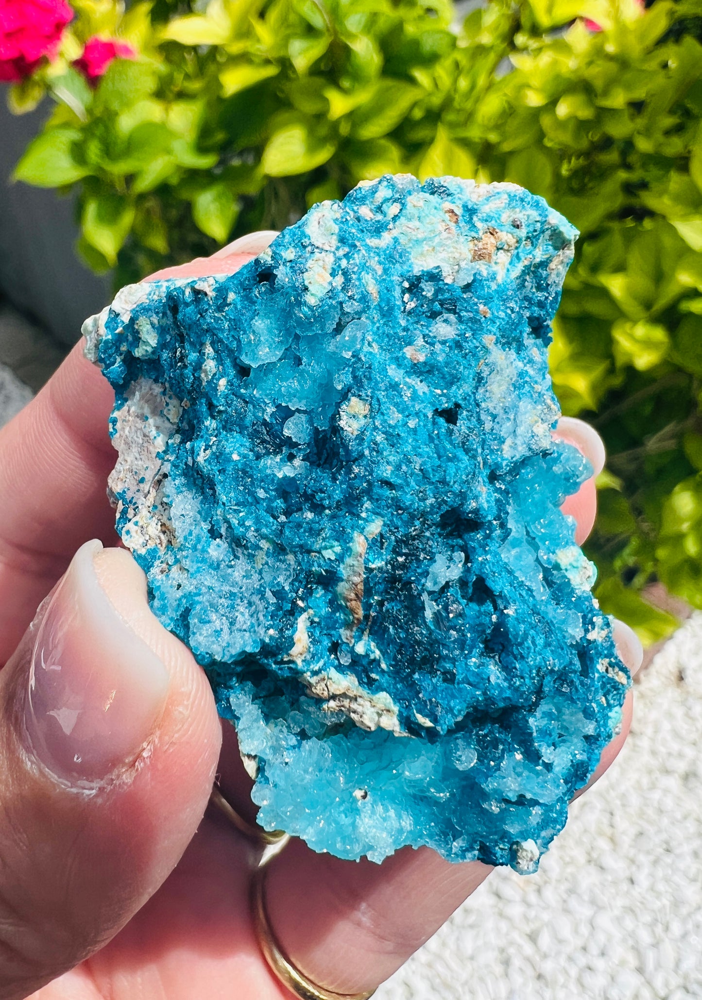 Veszelyite on Hemimorphite