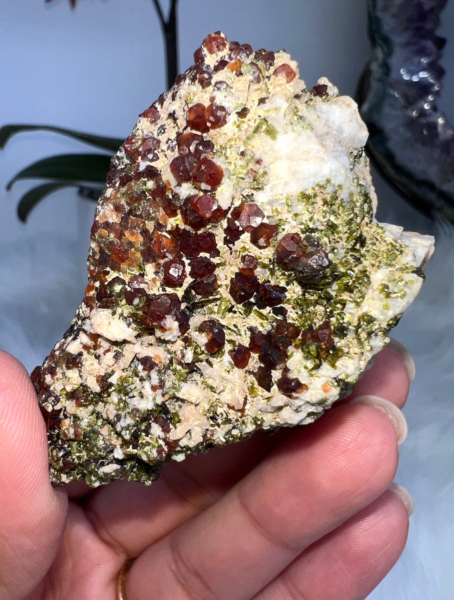 Spessartine Garnet and Epidote