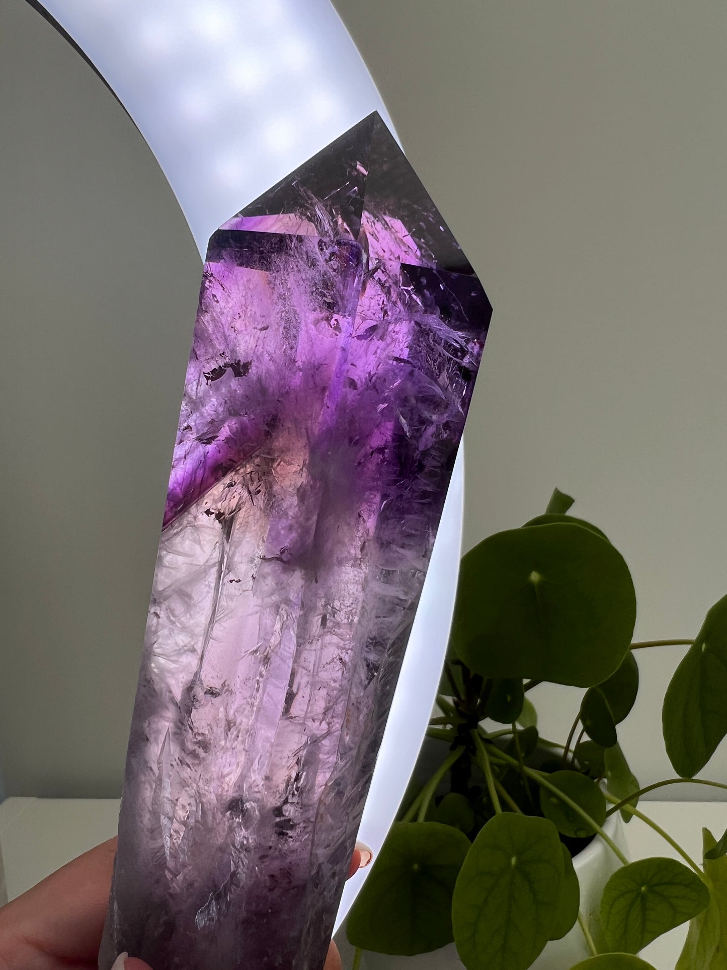 Amethyst Sceptre with Hollandite