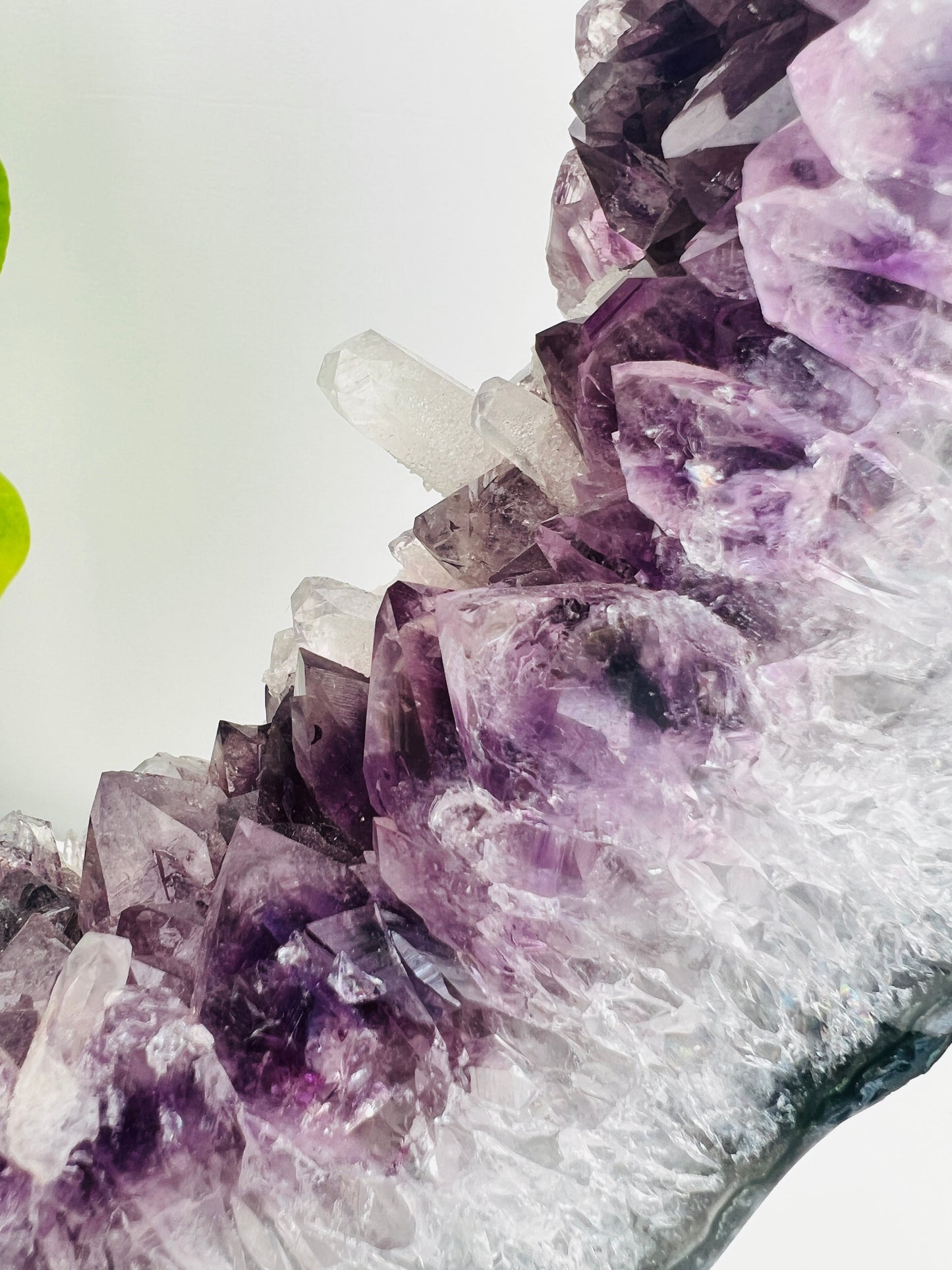 Amethyst Portal with Calcite on Stand