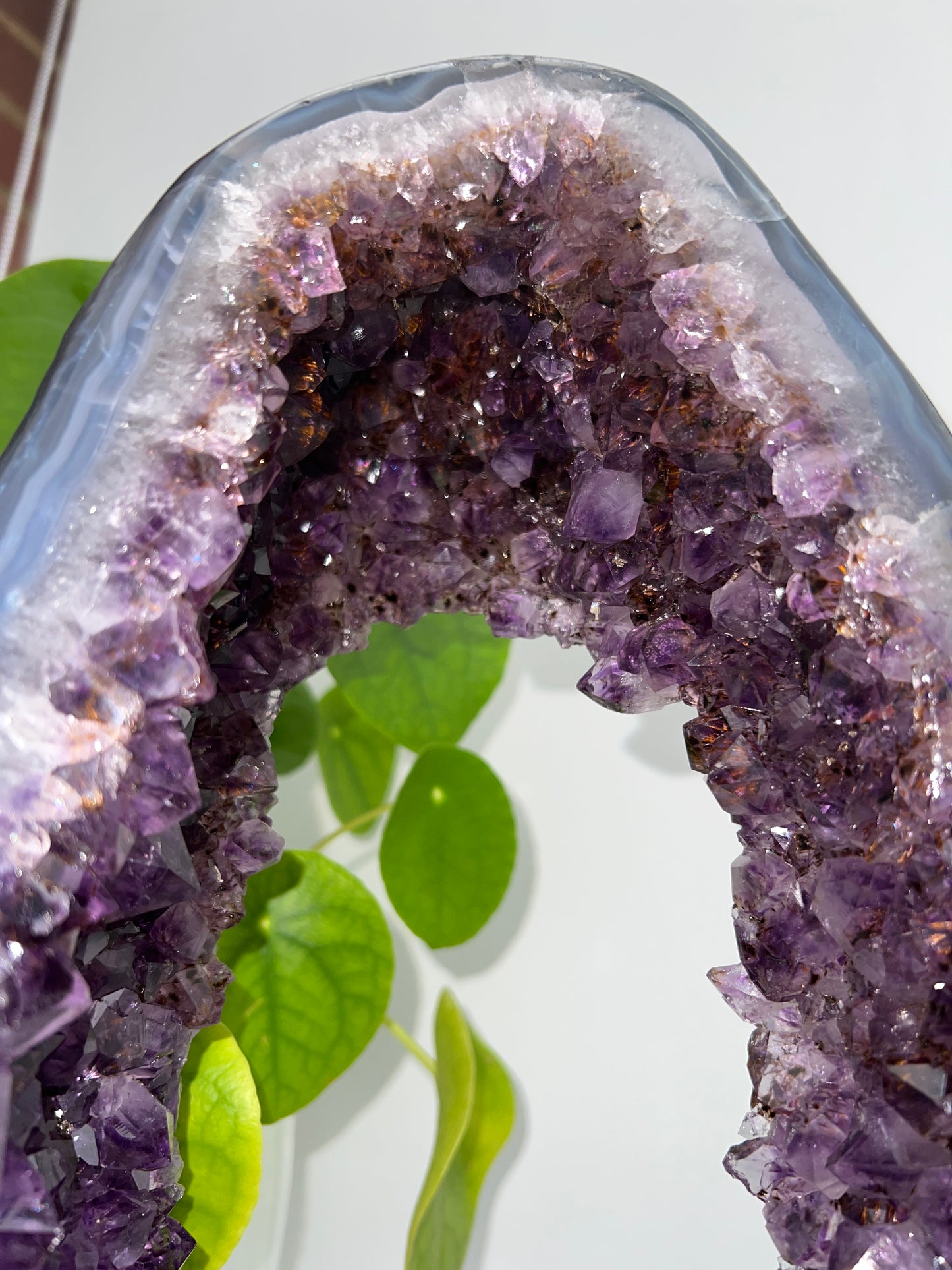 Amethyst Church with Cacoxenite