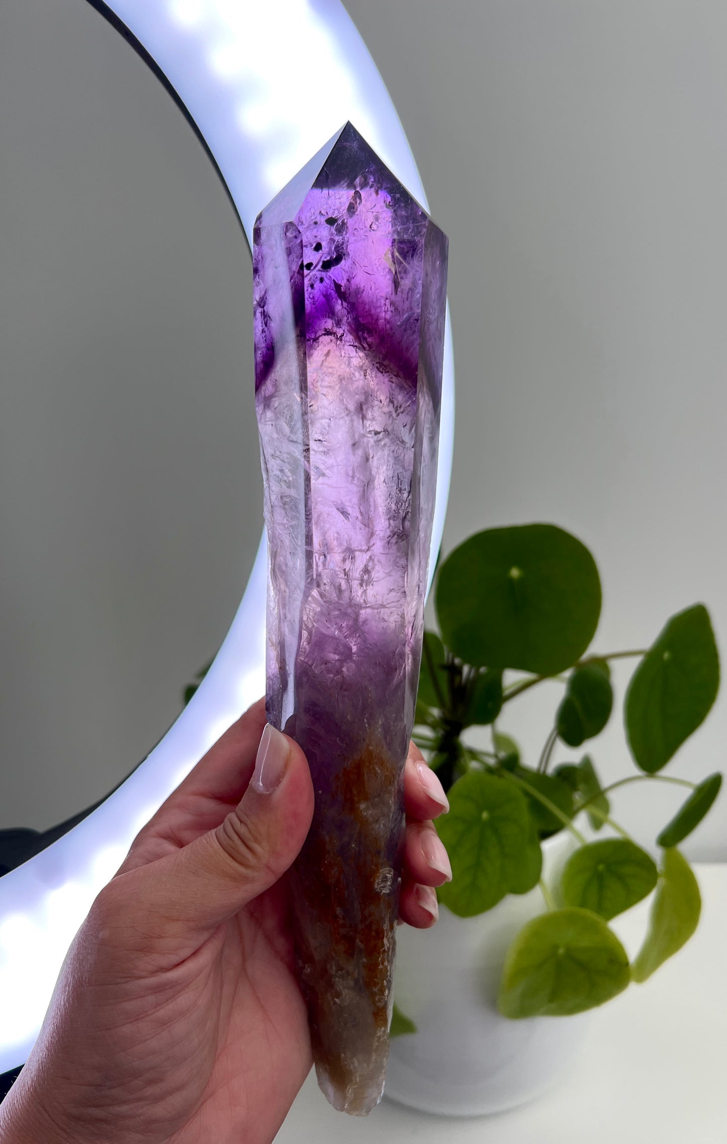 Amethyst Sceptre with Hollandite