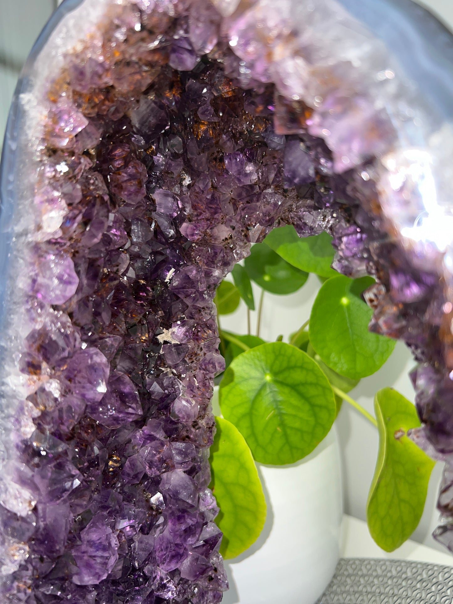 Amethyst Church with Cacoxenite