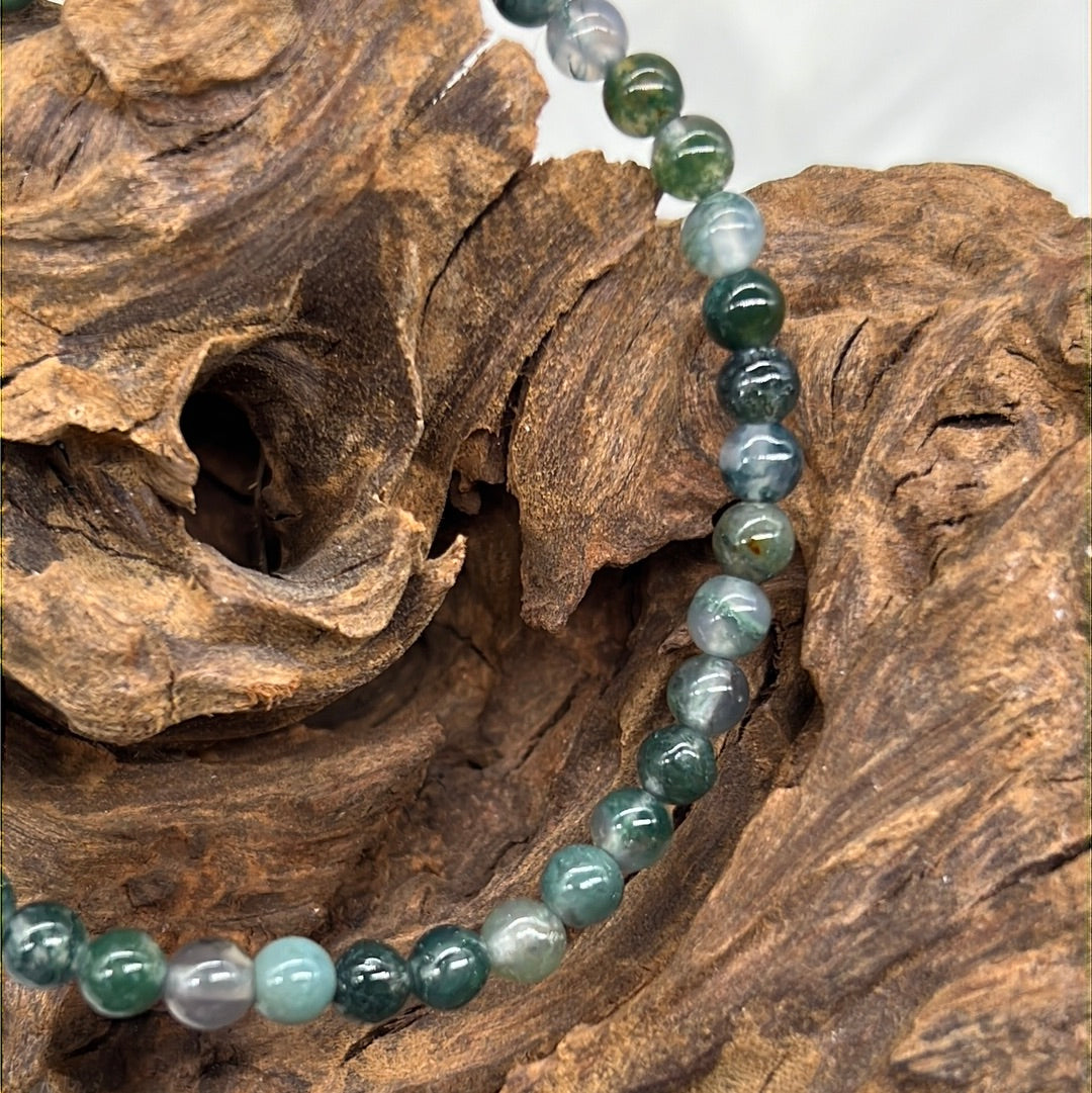 Green Moss Agate Bracelet