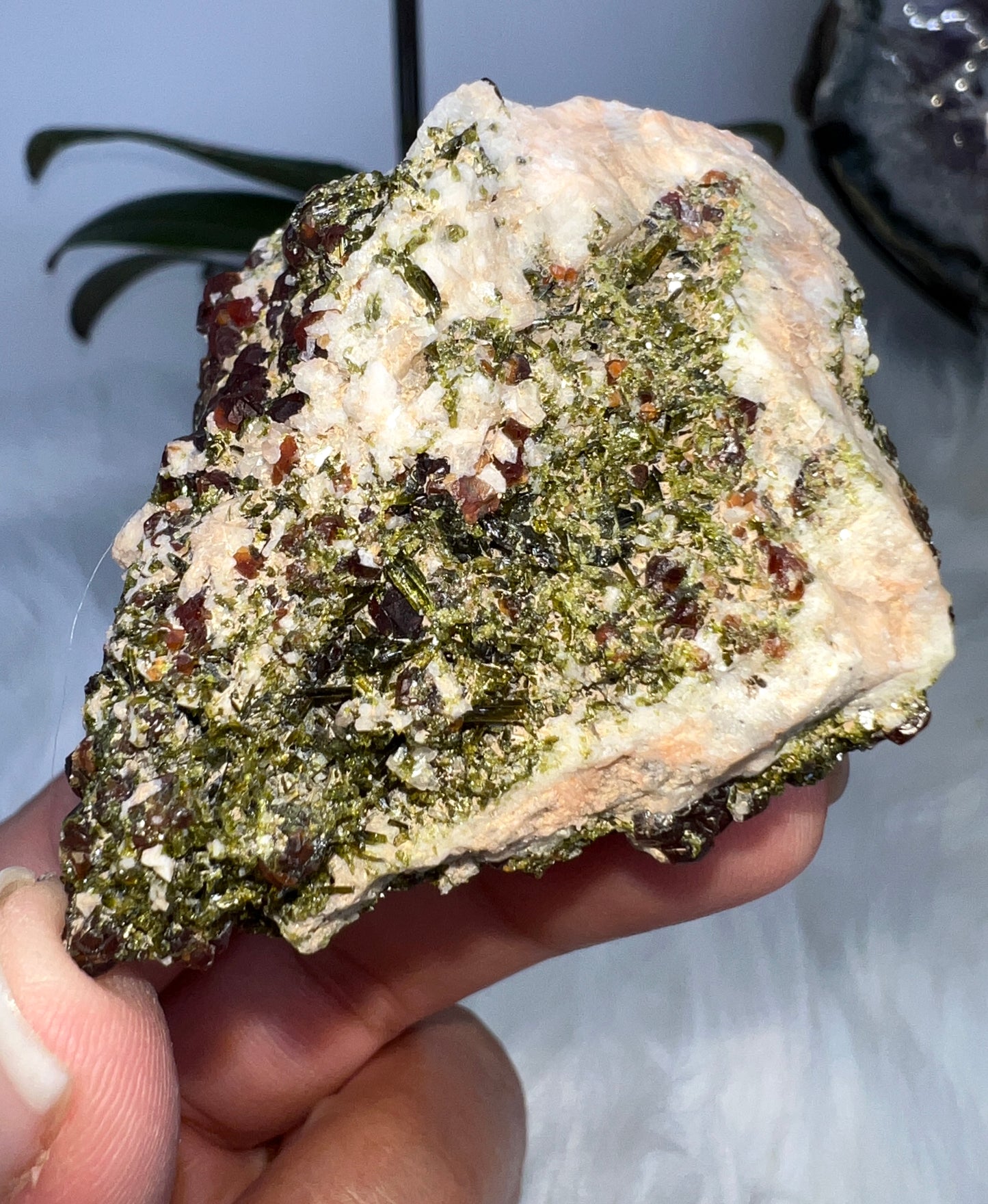 Spessartine Garnet and Epidote