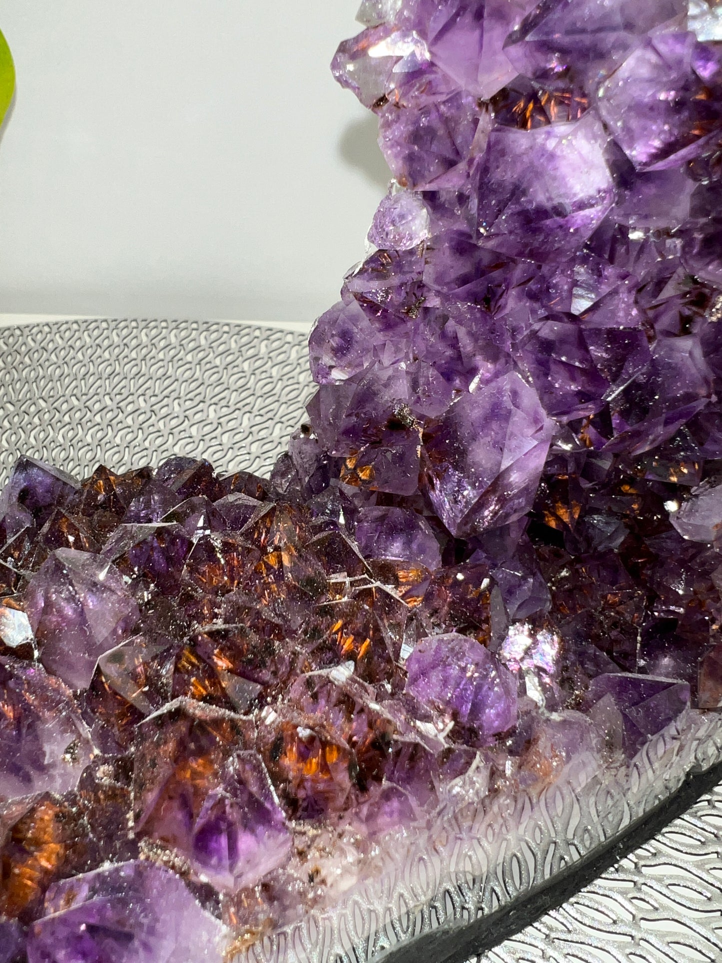 Amethyst Church with Cacoxenite