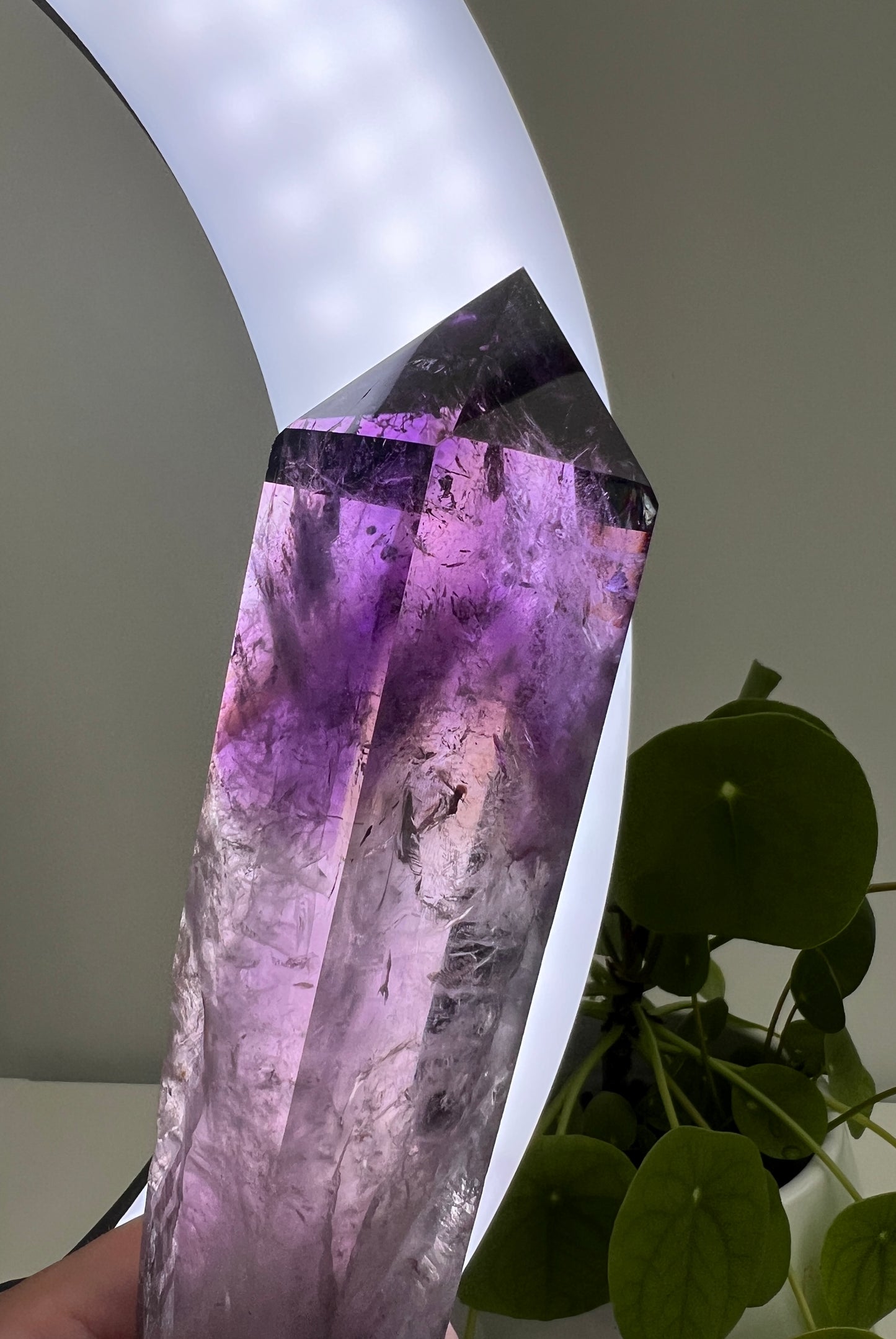 Amethyst Sceptre with Hollandite