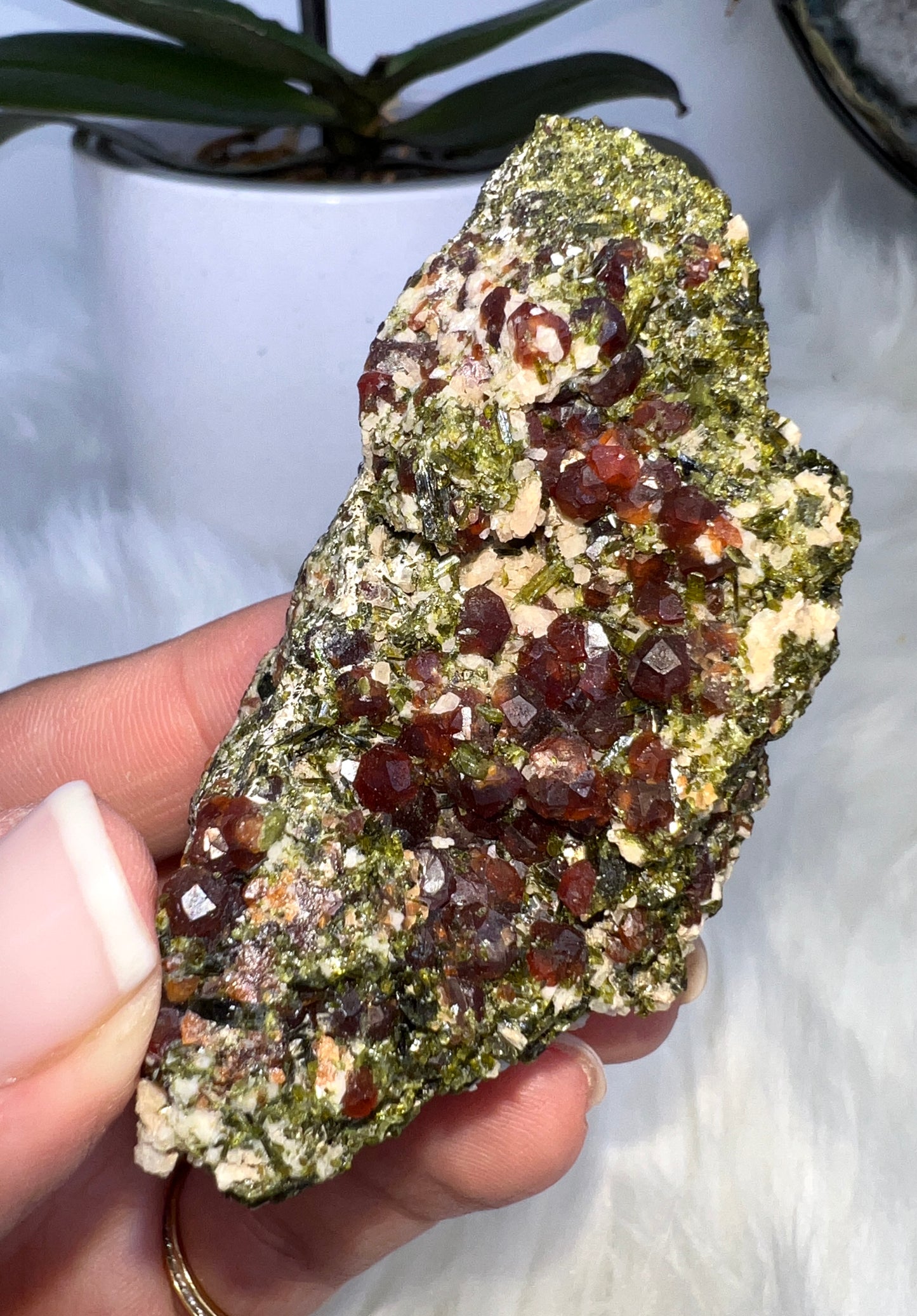 Spessartine Garnet and Epidote