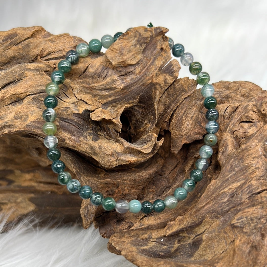 Green Moss Agate Bracelet