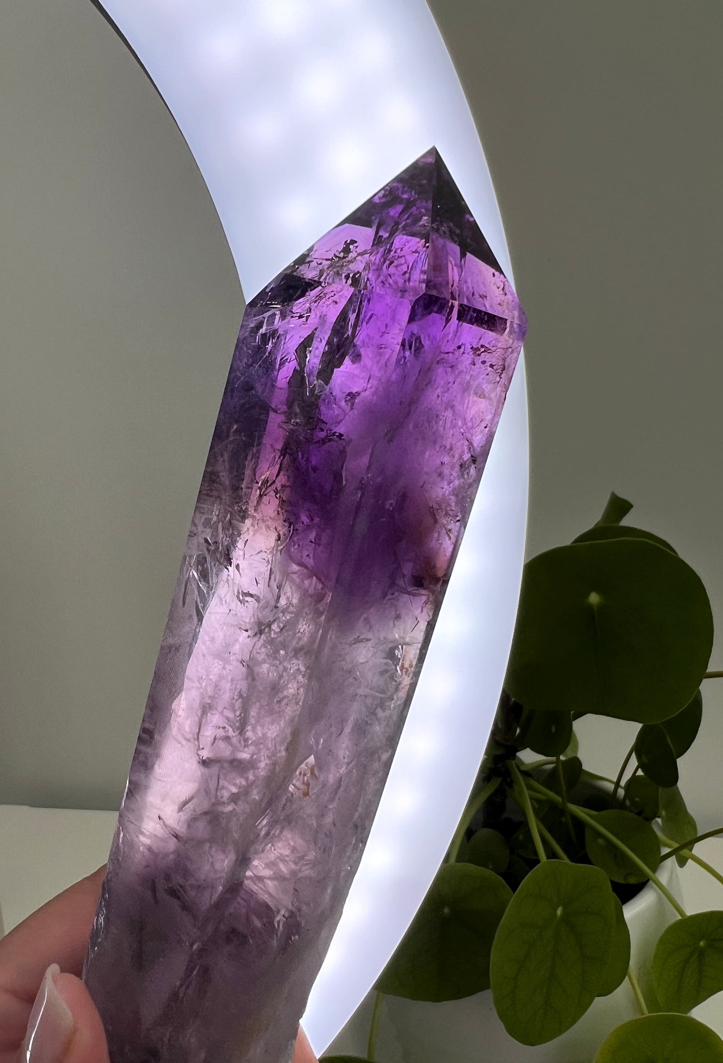 Amethyst Sceptre with Hollandite