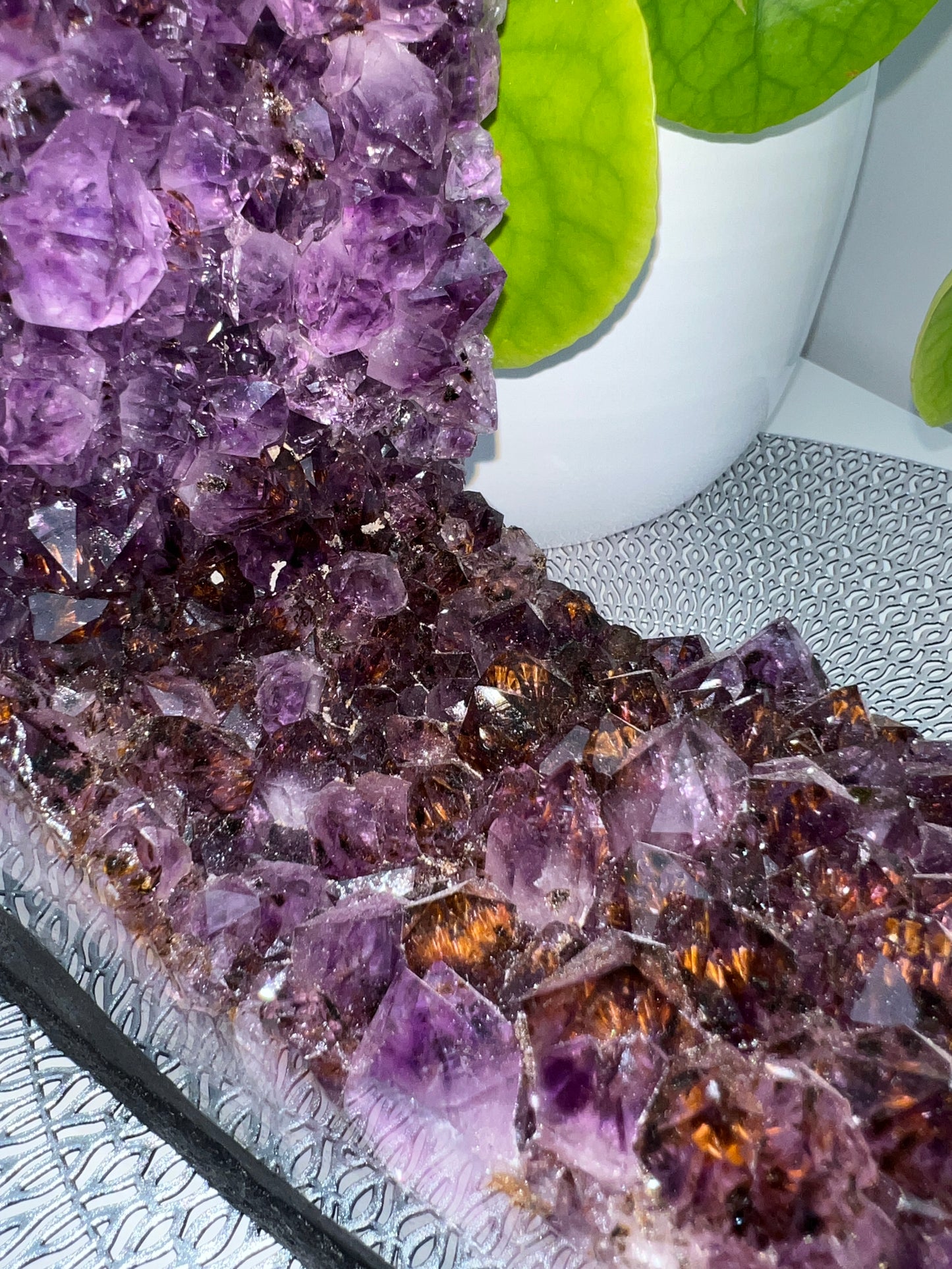 Amethyst Church with Cacoxenite