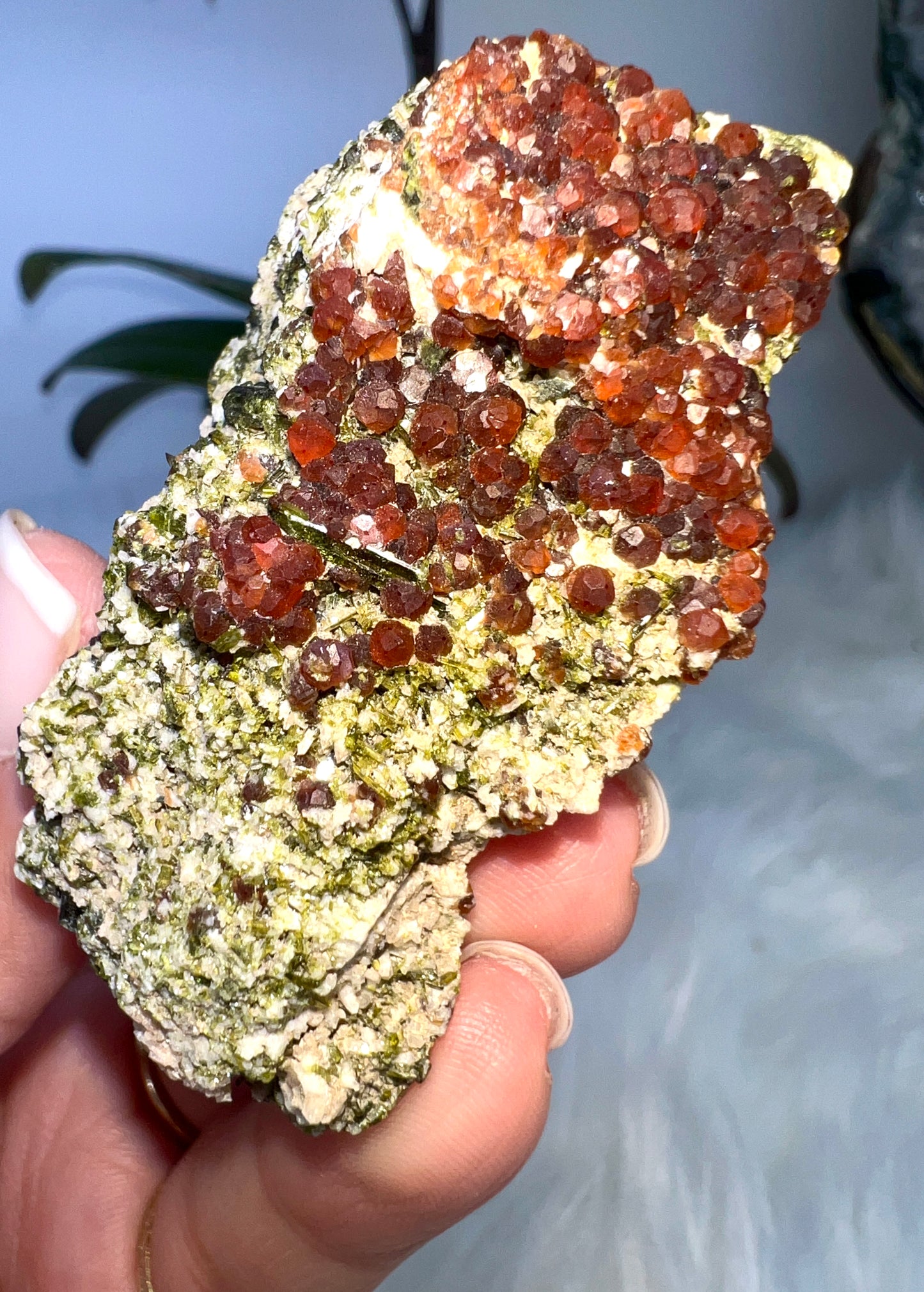 Spessartine Garnet and Epidote