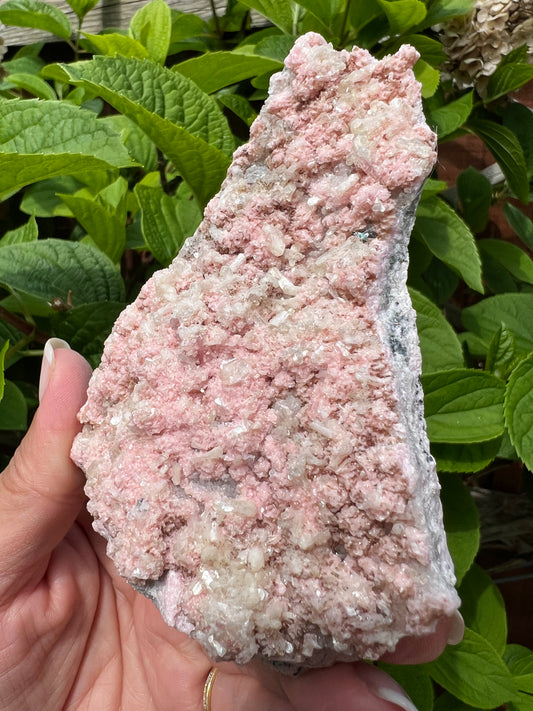 Rhodochrosite with Stilbite