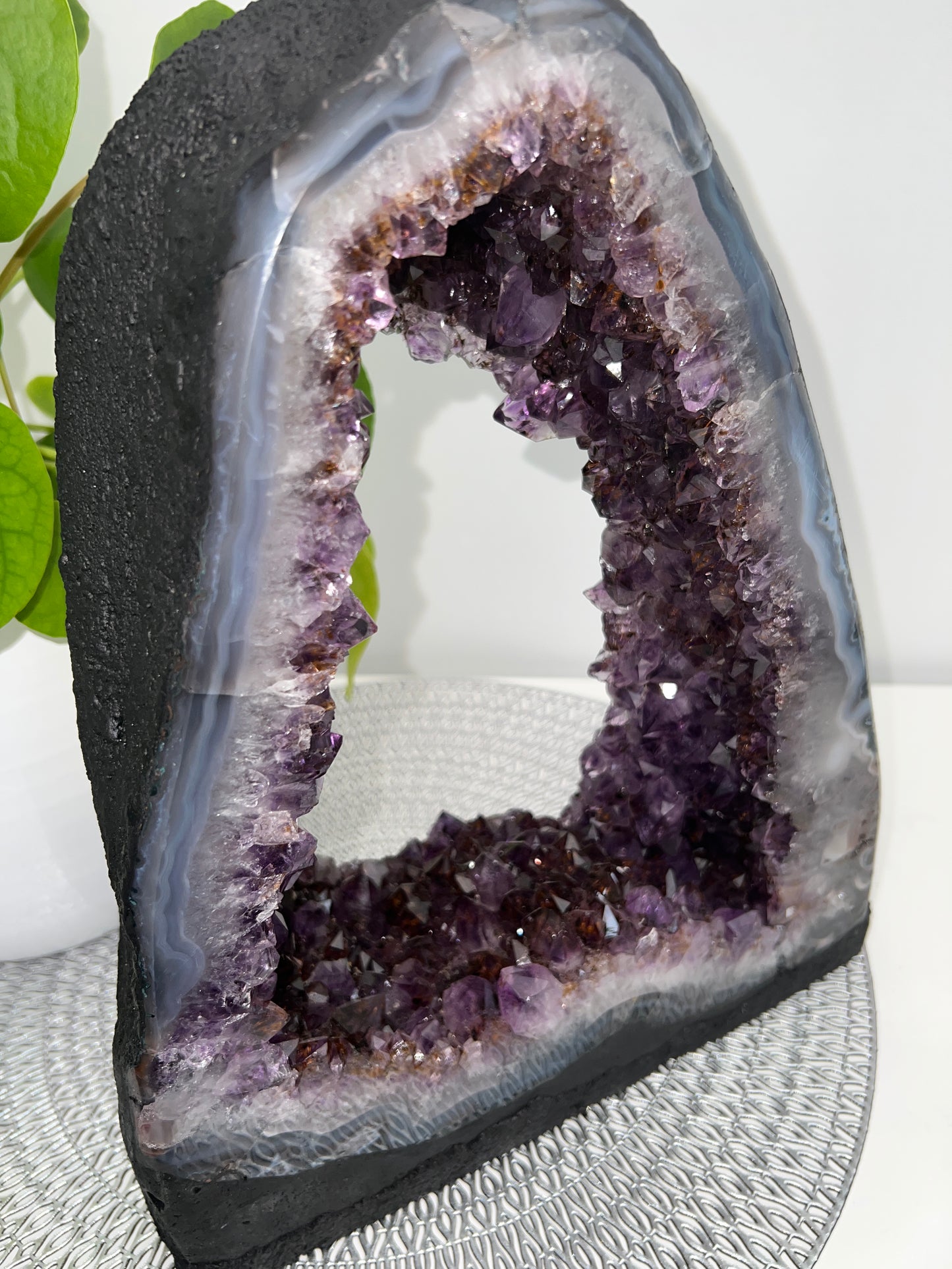 Amethyst Church with Cacoxenite