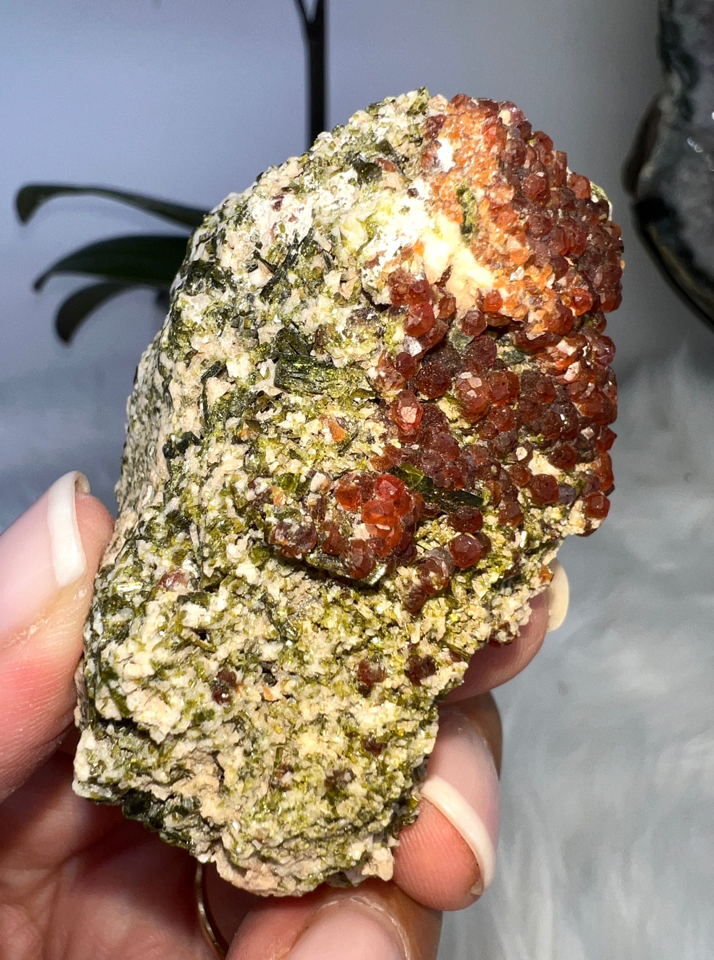 Spessartine Garnet and Epidote