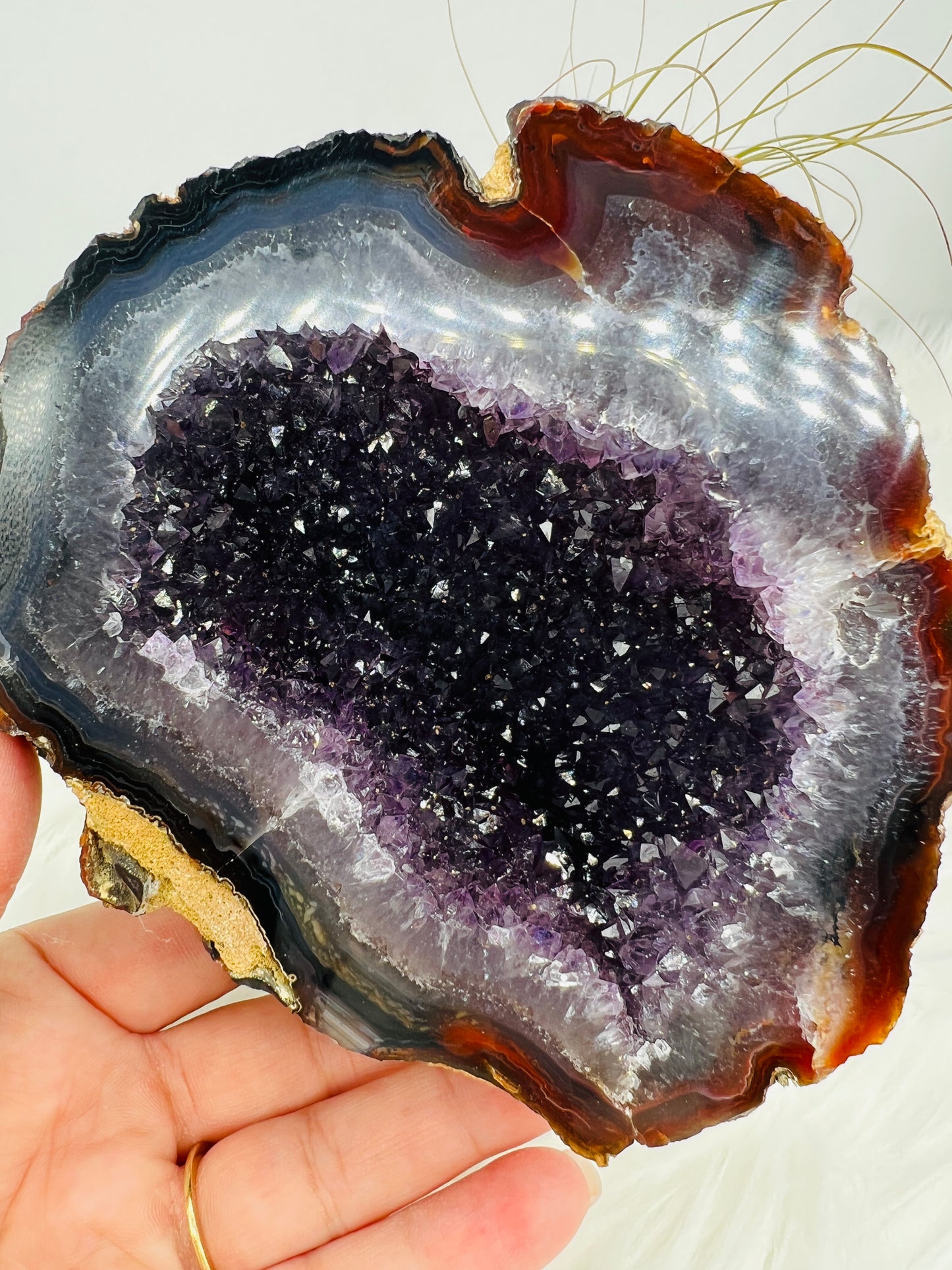 Agate and Amethyst Geode