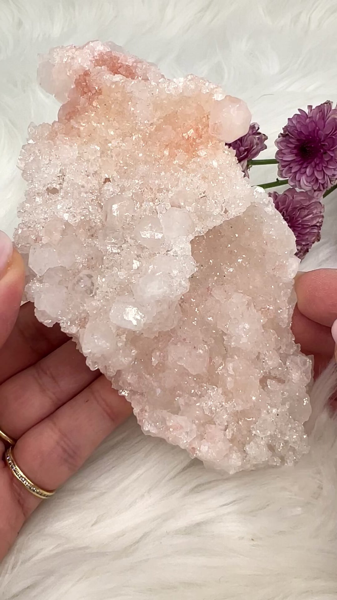 Crystalline Pink Apophyllite