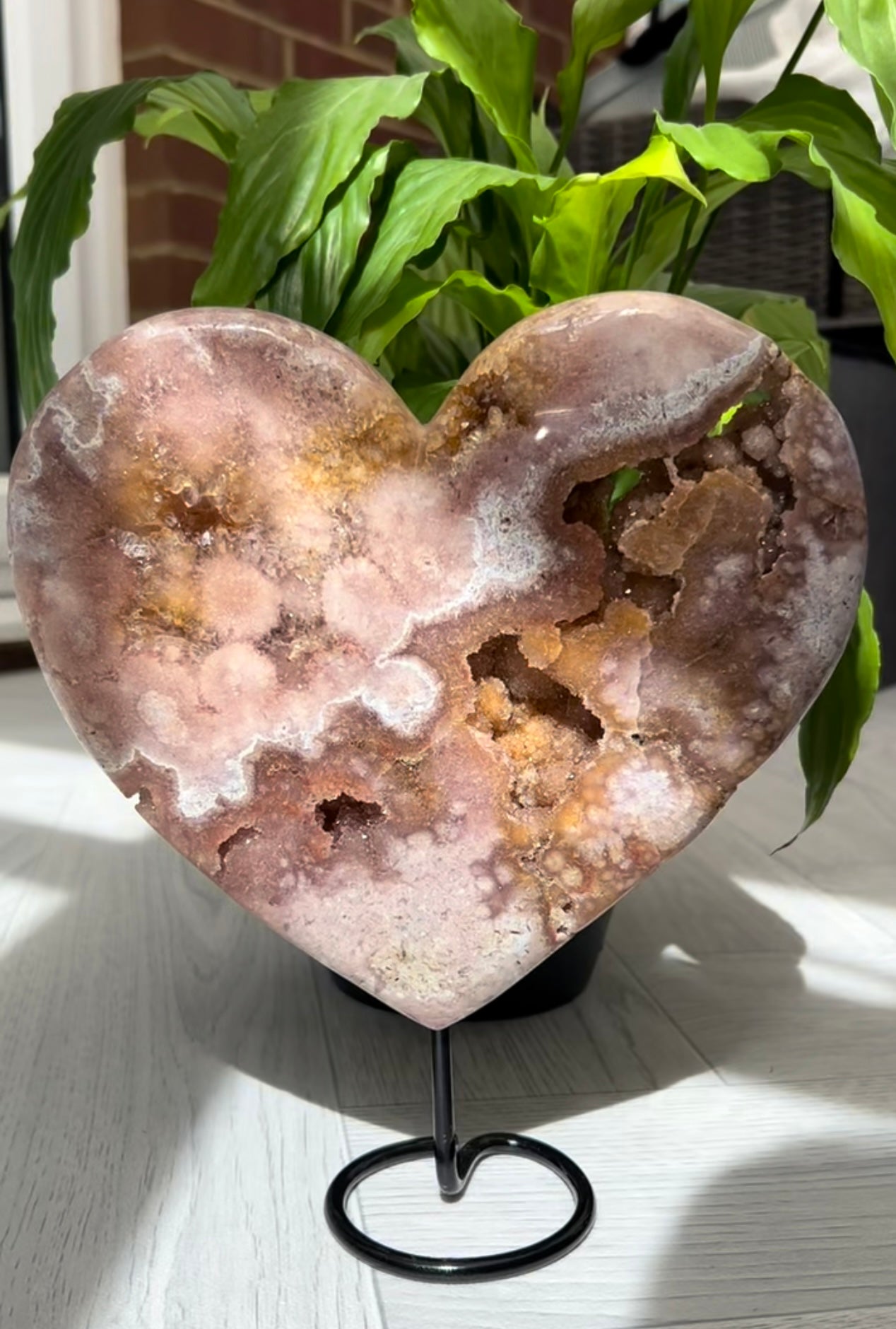 Pink Amethyst Heart