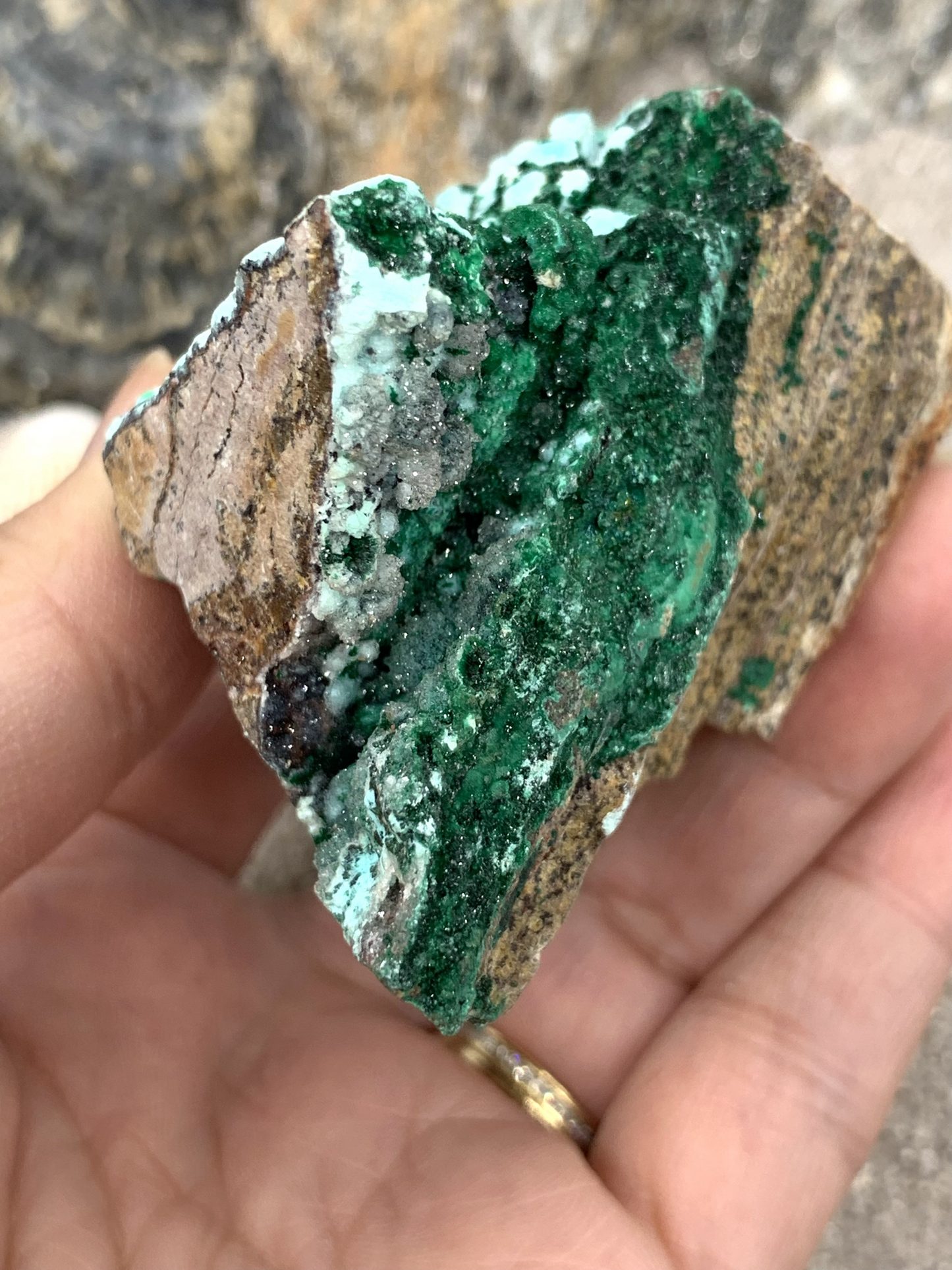 Chrysocolla and Malachite Specimen (Druzy)