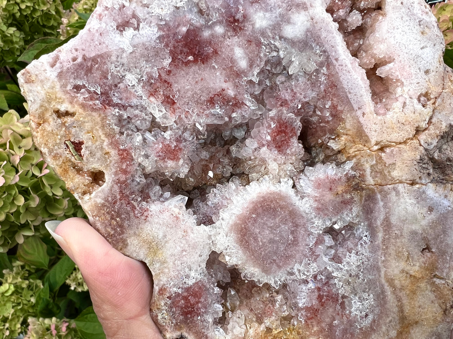 Pink Amethyst Part-Polished Freeform