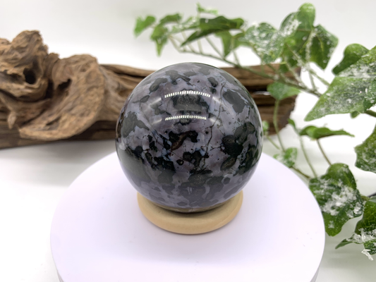 Merlinite Sphere (Indigo Gabbro)