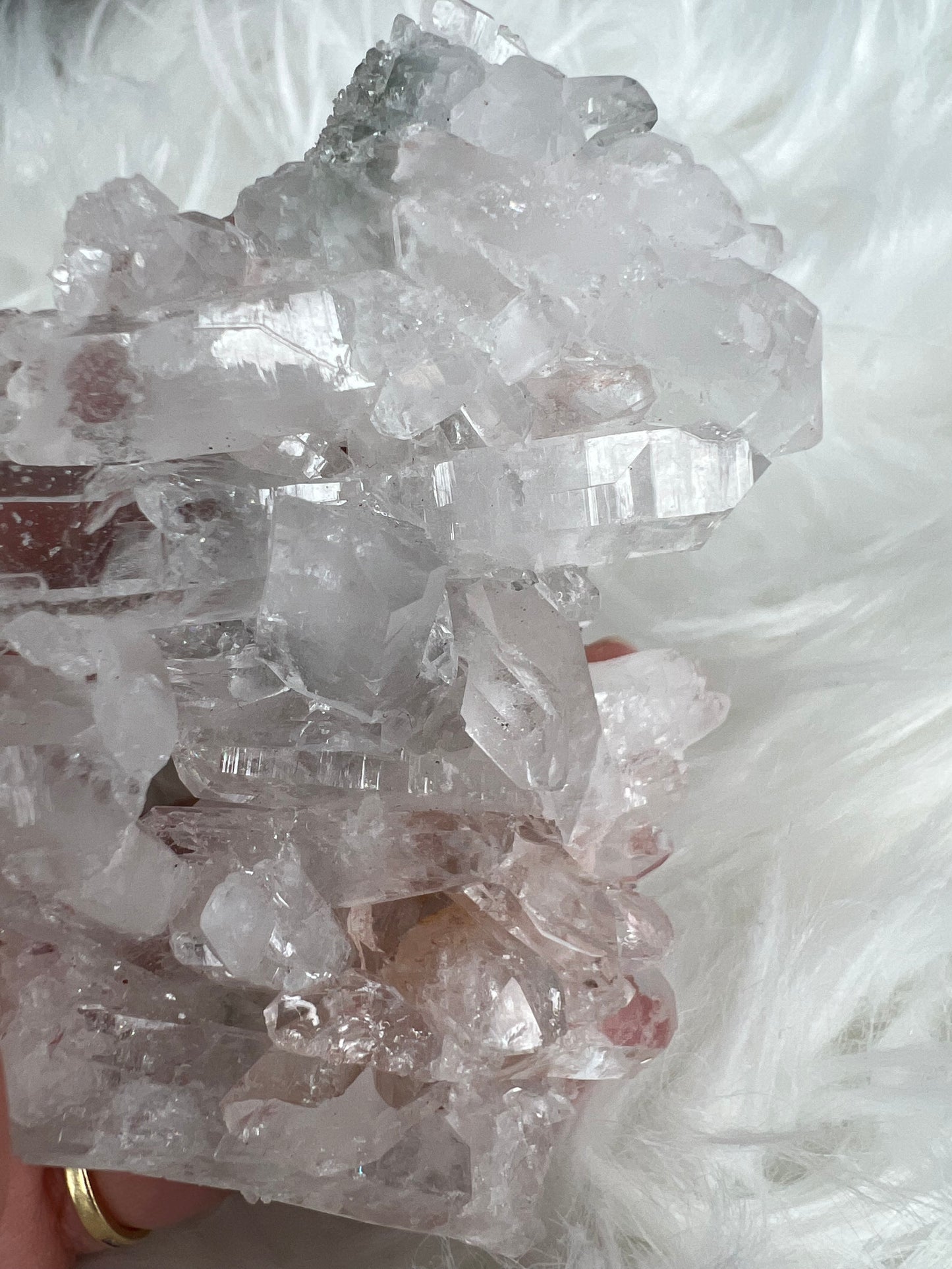 Pink Columbian Lemurian Cluster