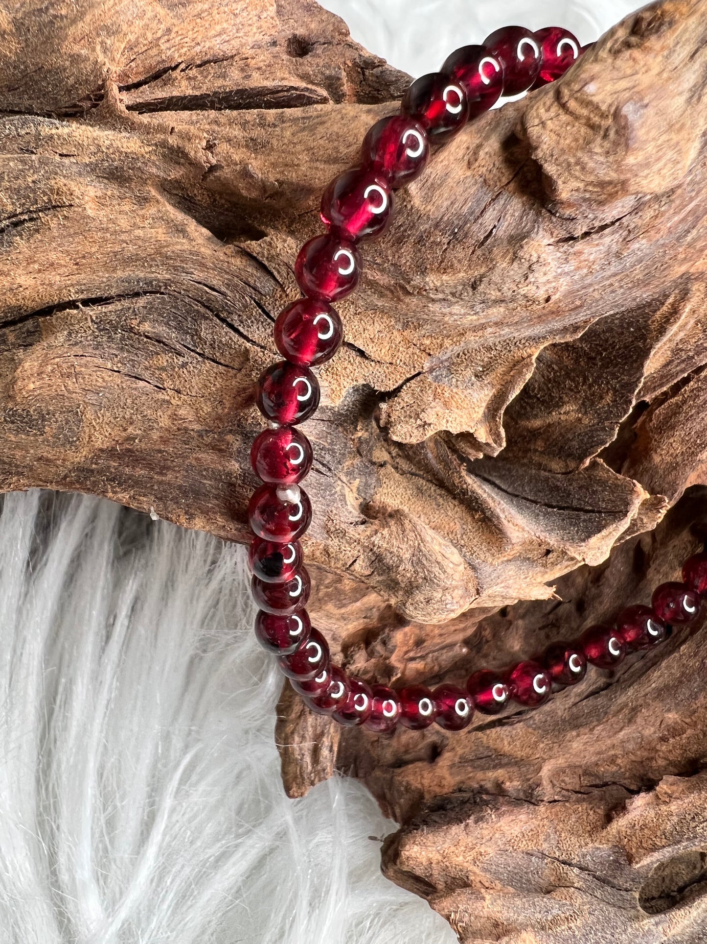 Garnet Bracelet (4mm)