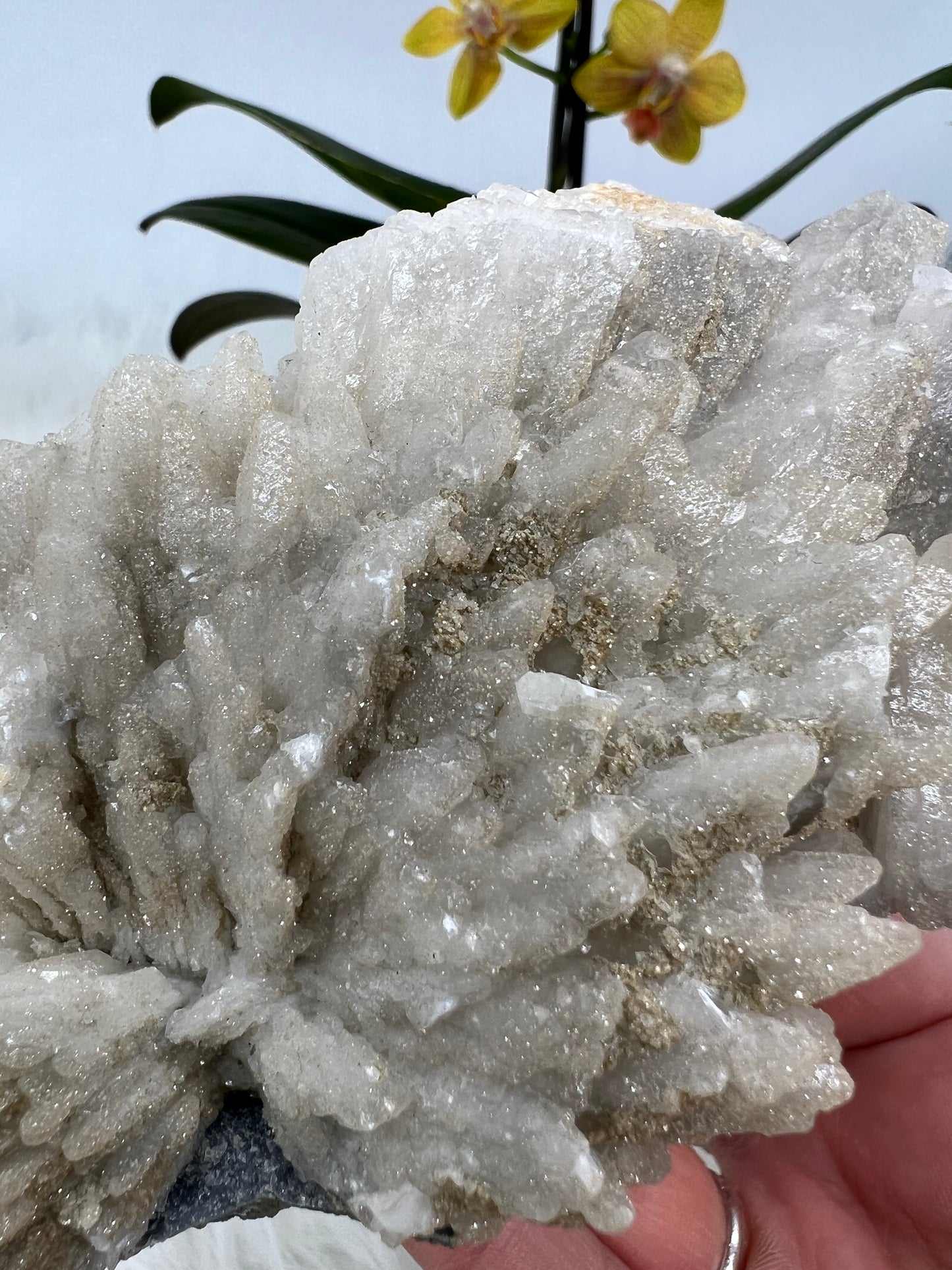 Calcite with Sparkly Pseudo-Rhodochrosite