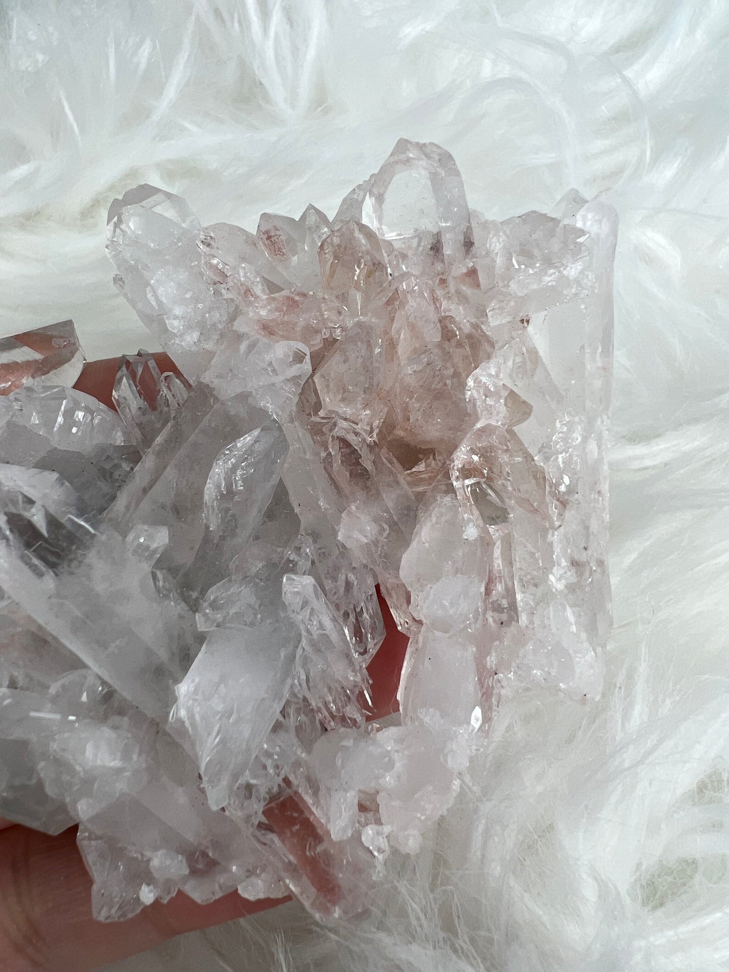 Pink Columbian Lemurian Cluster