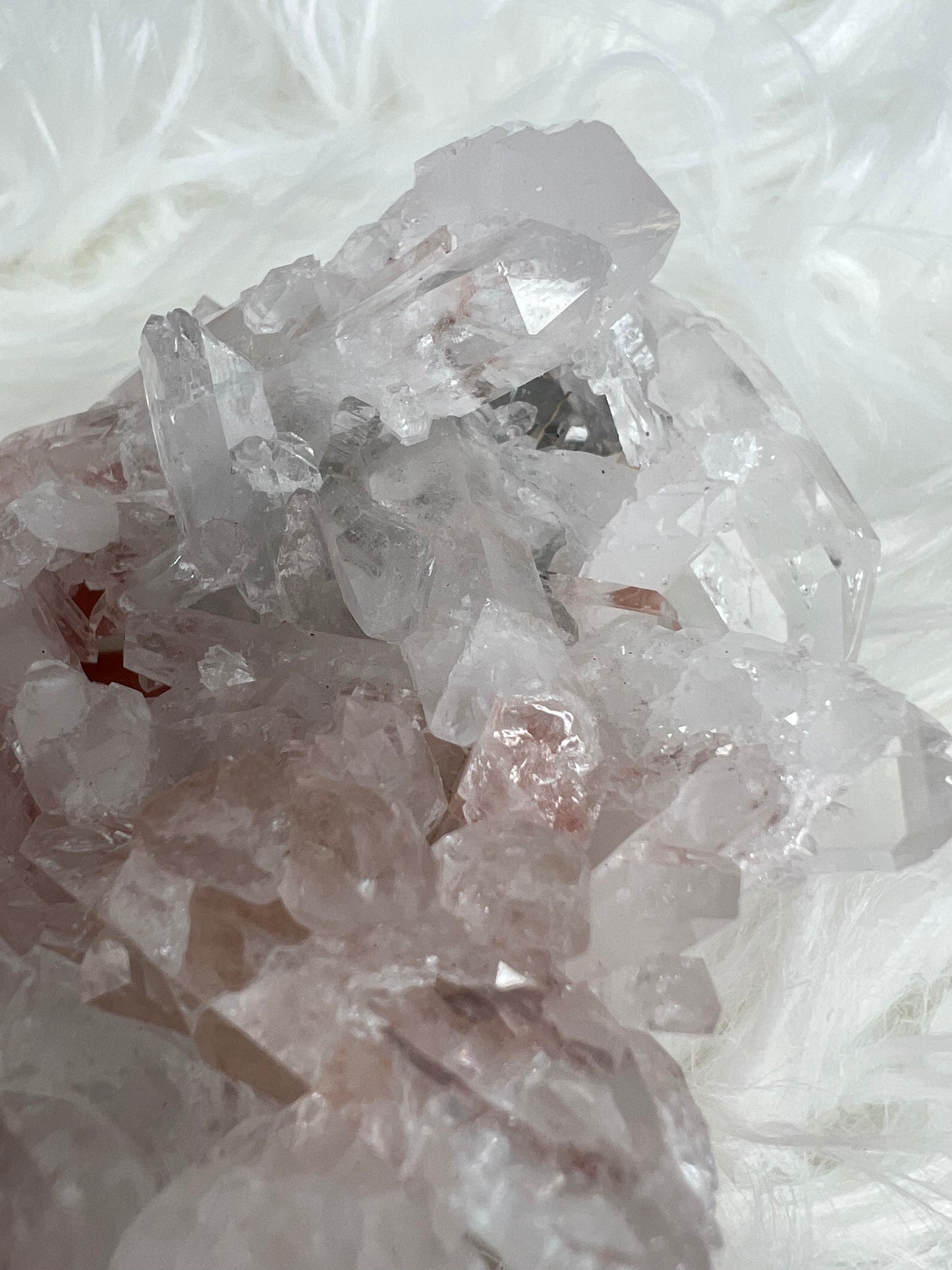 Pink Columbian Lemurian Cluster