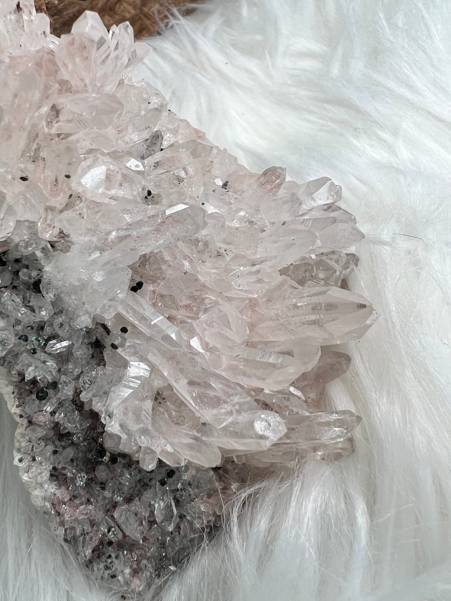 Pink Columbian Lemurian Cluster