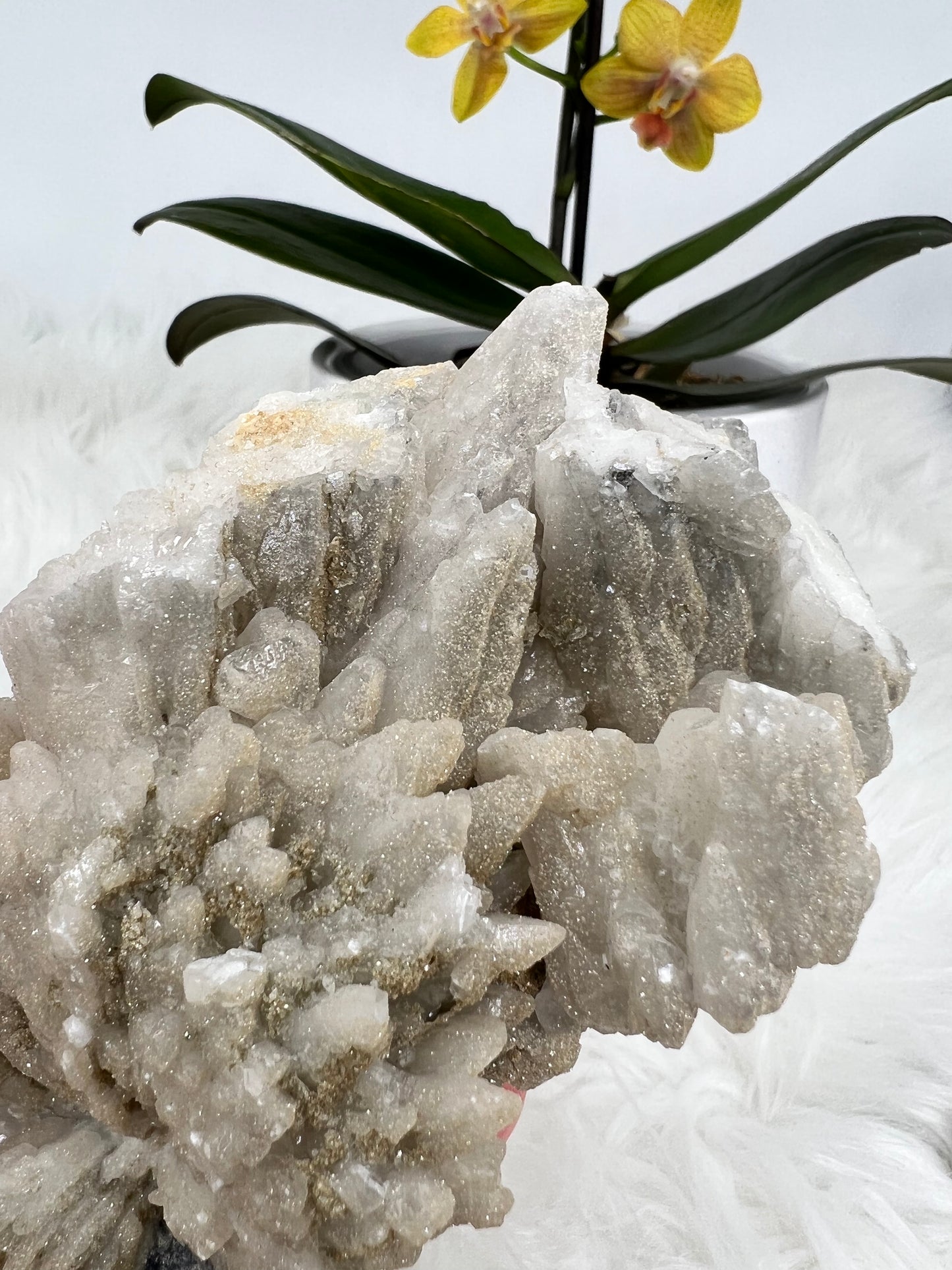 Calcite with Sparkly Pseudo-Rhodochrosite