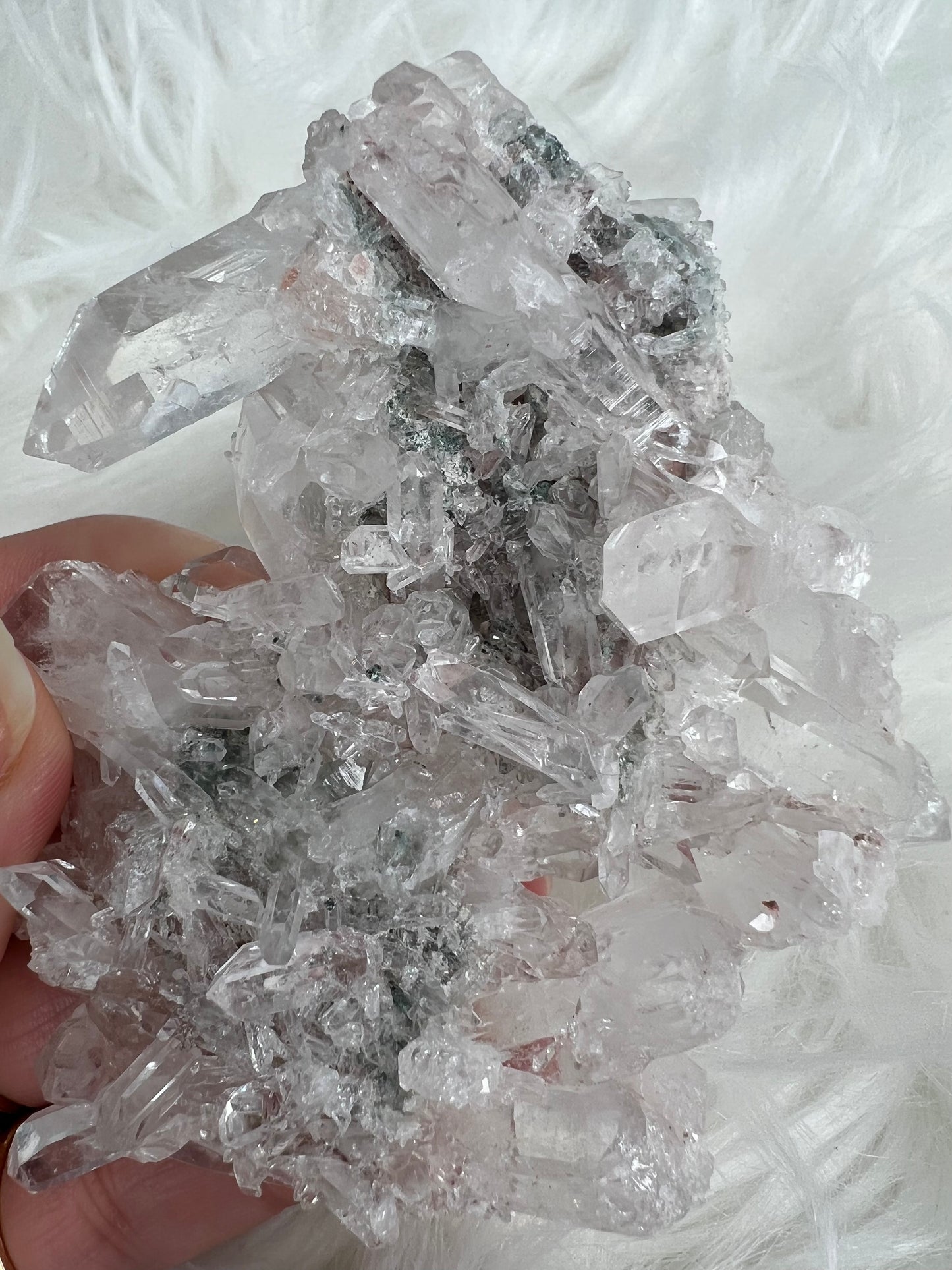 Pink Columbian Lemurian Cluster