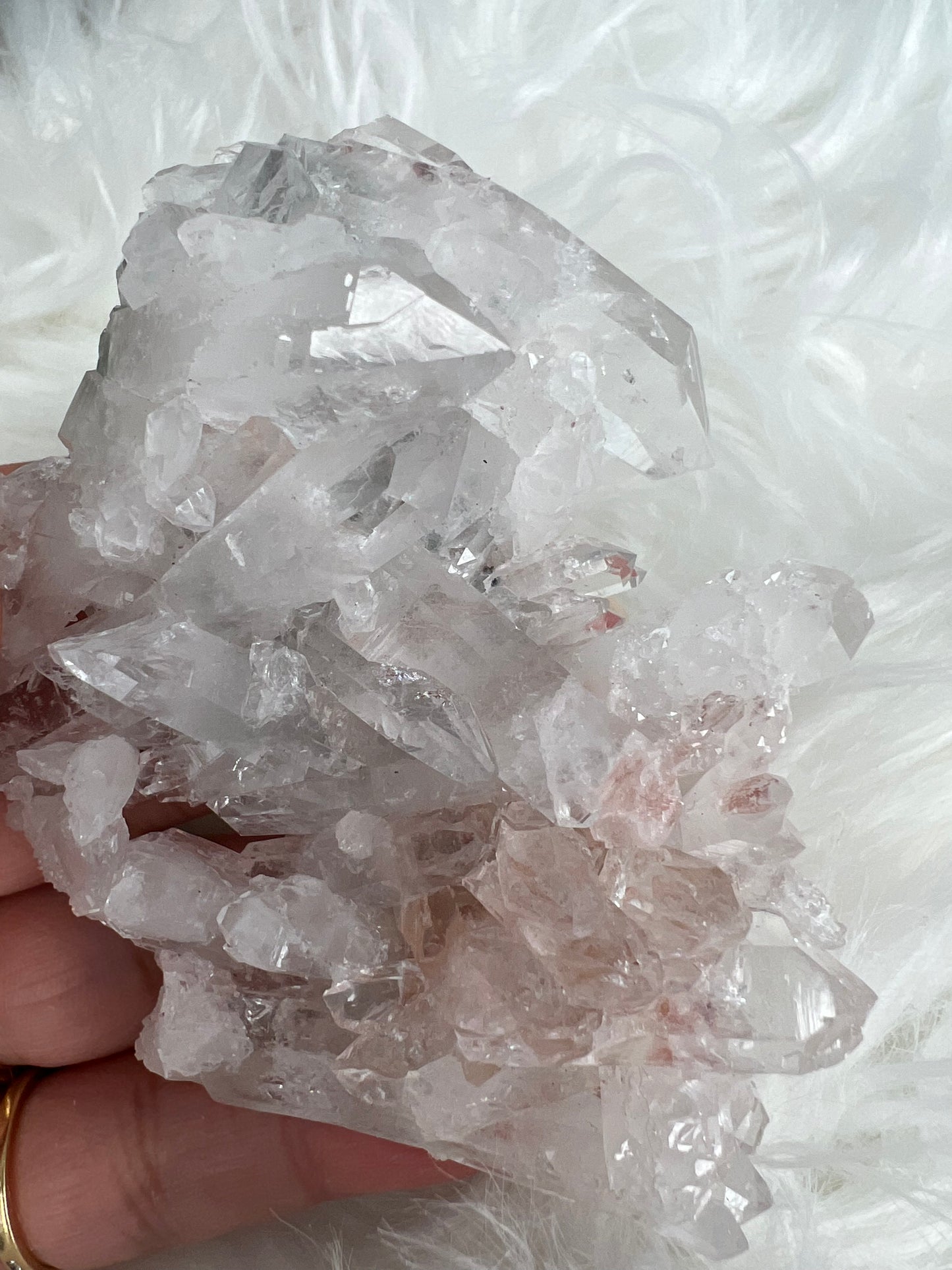 Pink Columbian Lemurian Cluster