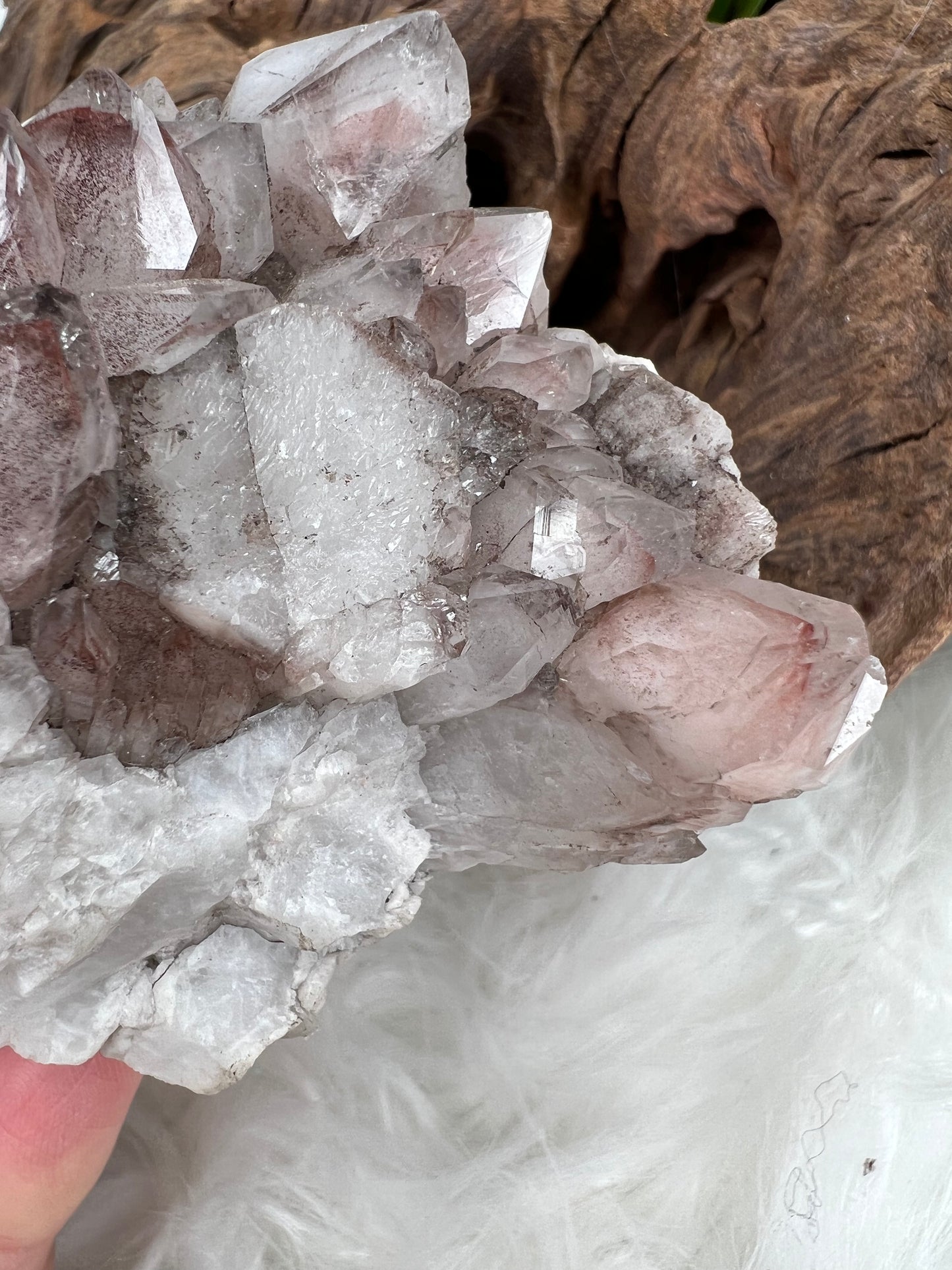 Lithium included Quartz Cluster