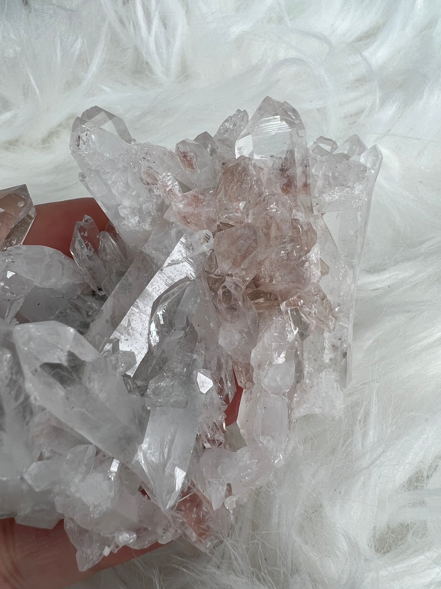 Pink Columbian Lemurian Cluster